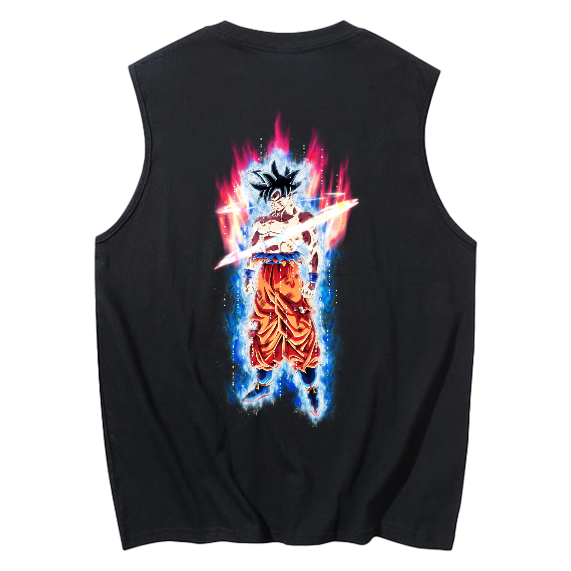 （画像用） ドラゴンボール 孫悟空（そん ごくう）Son Goku カカロット DRAGON BALL Kakarotto コットン100％タンクトップ（背面プリント）