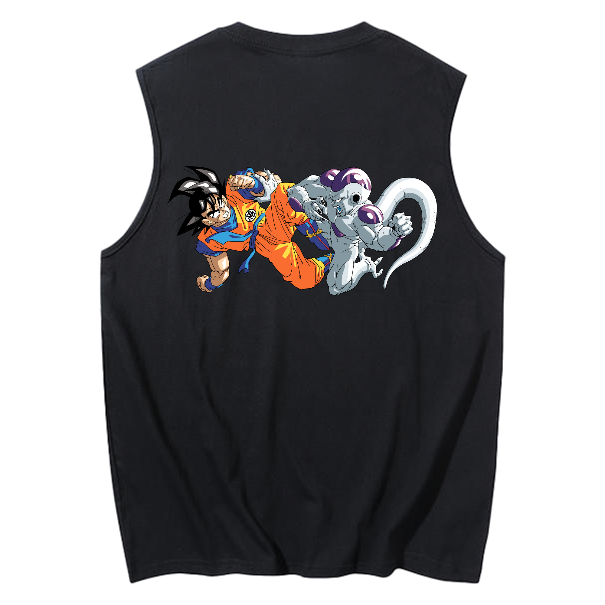 （画像用） ドラゴンボール 孫悟空（そん ごくう）Son Goku カカロット DRAGON BALL Kakarotto コットン100％タンクトップ（背面プリント）