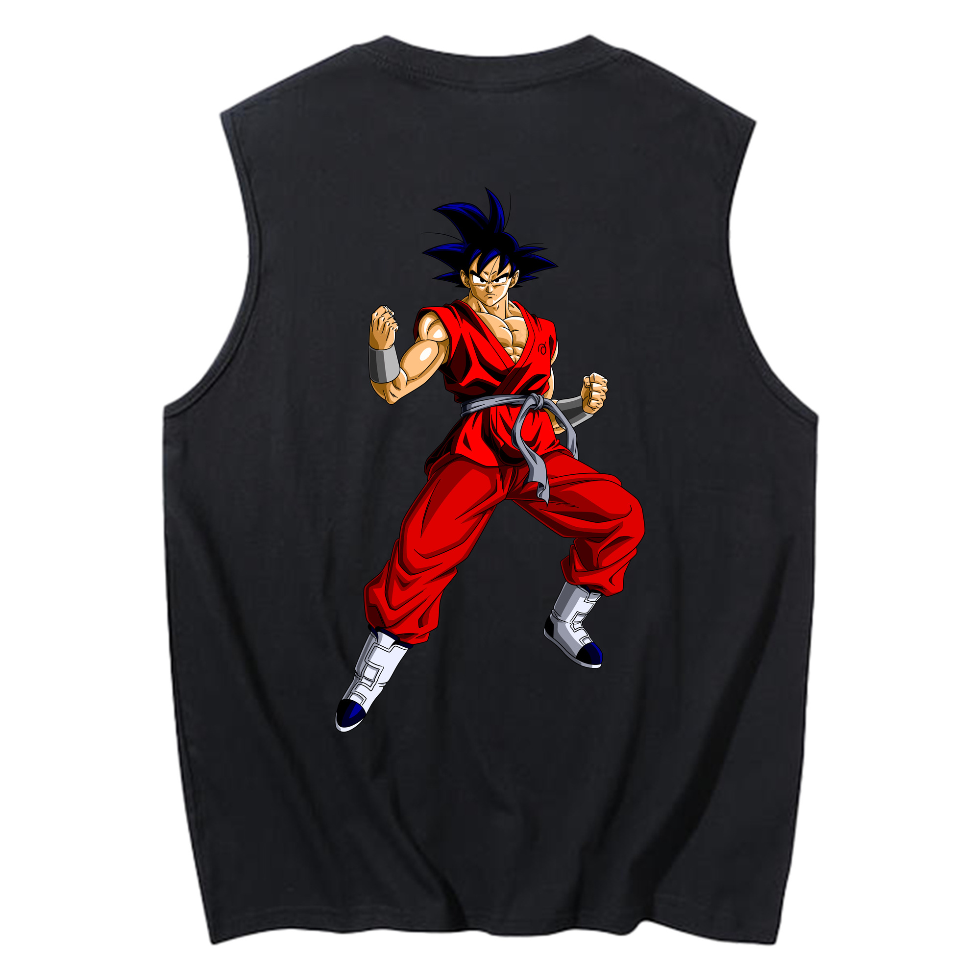 （画像用） ドラゴンボール 孫悟空（そん ごくう）Son Goku カカロット DRAGON BALL Kakarotto コットン100％タンクトップ（背面プリント）