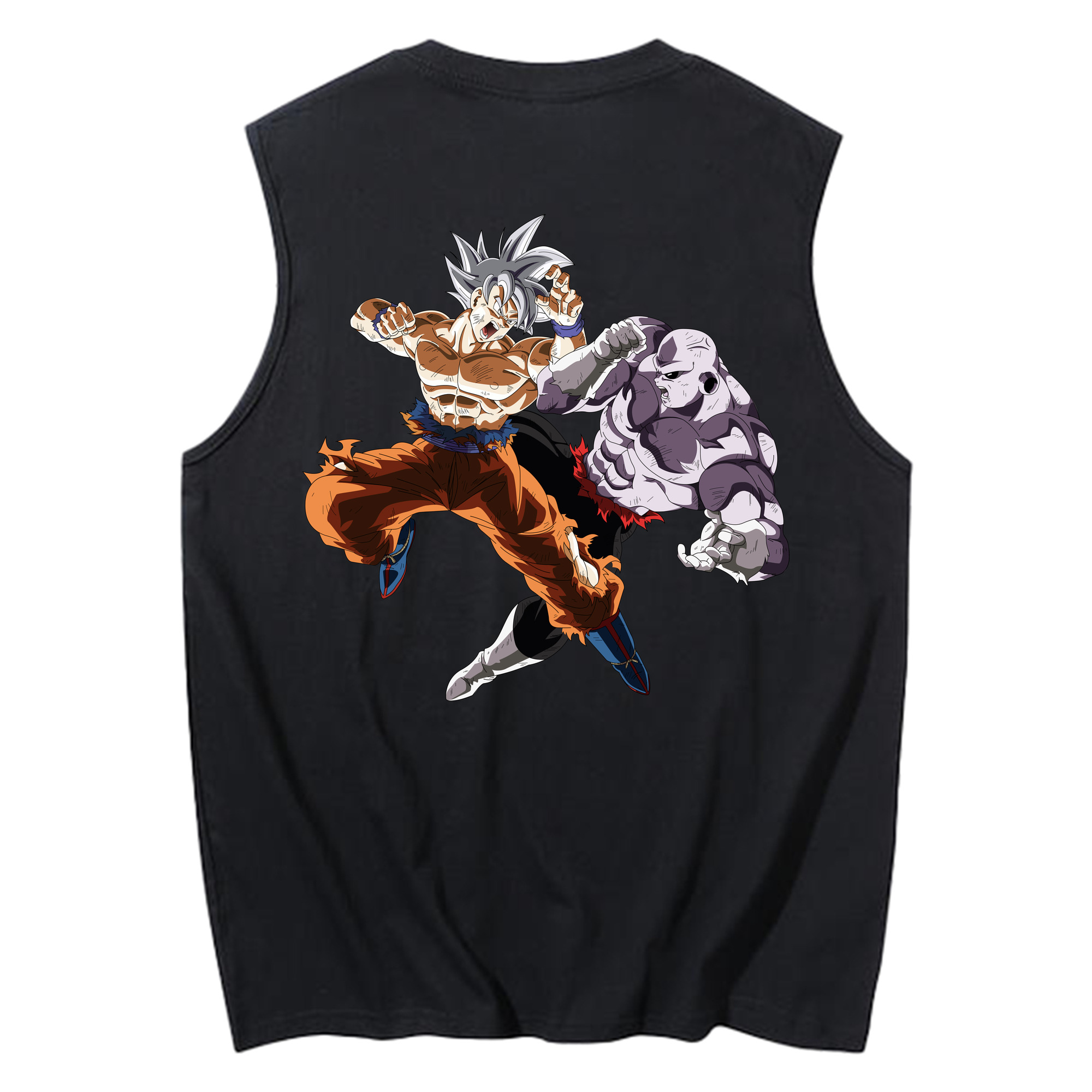 （画像用） ドラゴンボール 孫悟空（そん ごくう）Son Goku カカロット DRAGON BALL Kakarotto コットン100％タンクトップ（背面プリント）