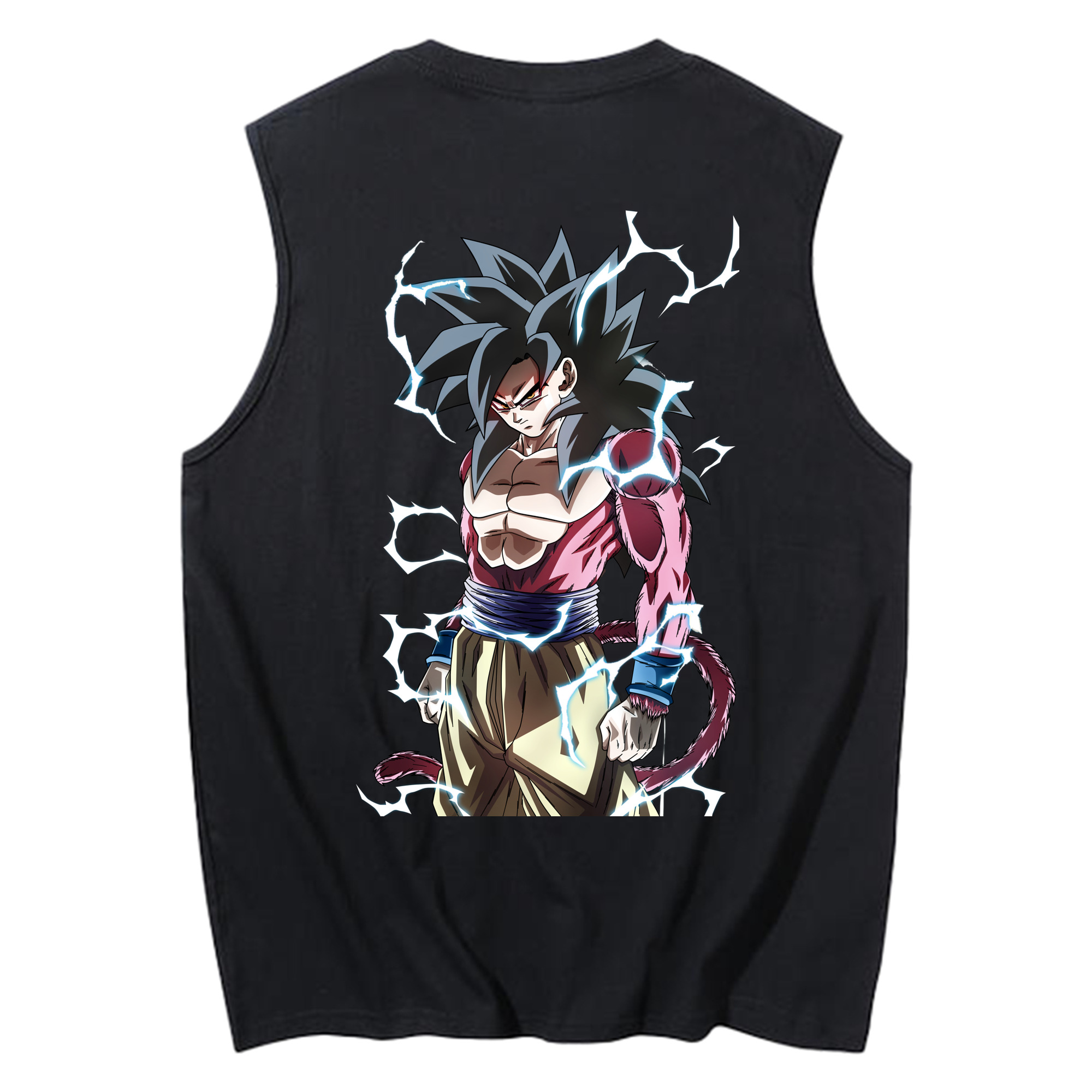 （画像用） ドラゴンボール 孫悟空（そん ごくう）Son Goku カカロット DRAGON BALL Kakarotto コットン100％タンクトップ（背面プリント）