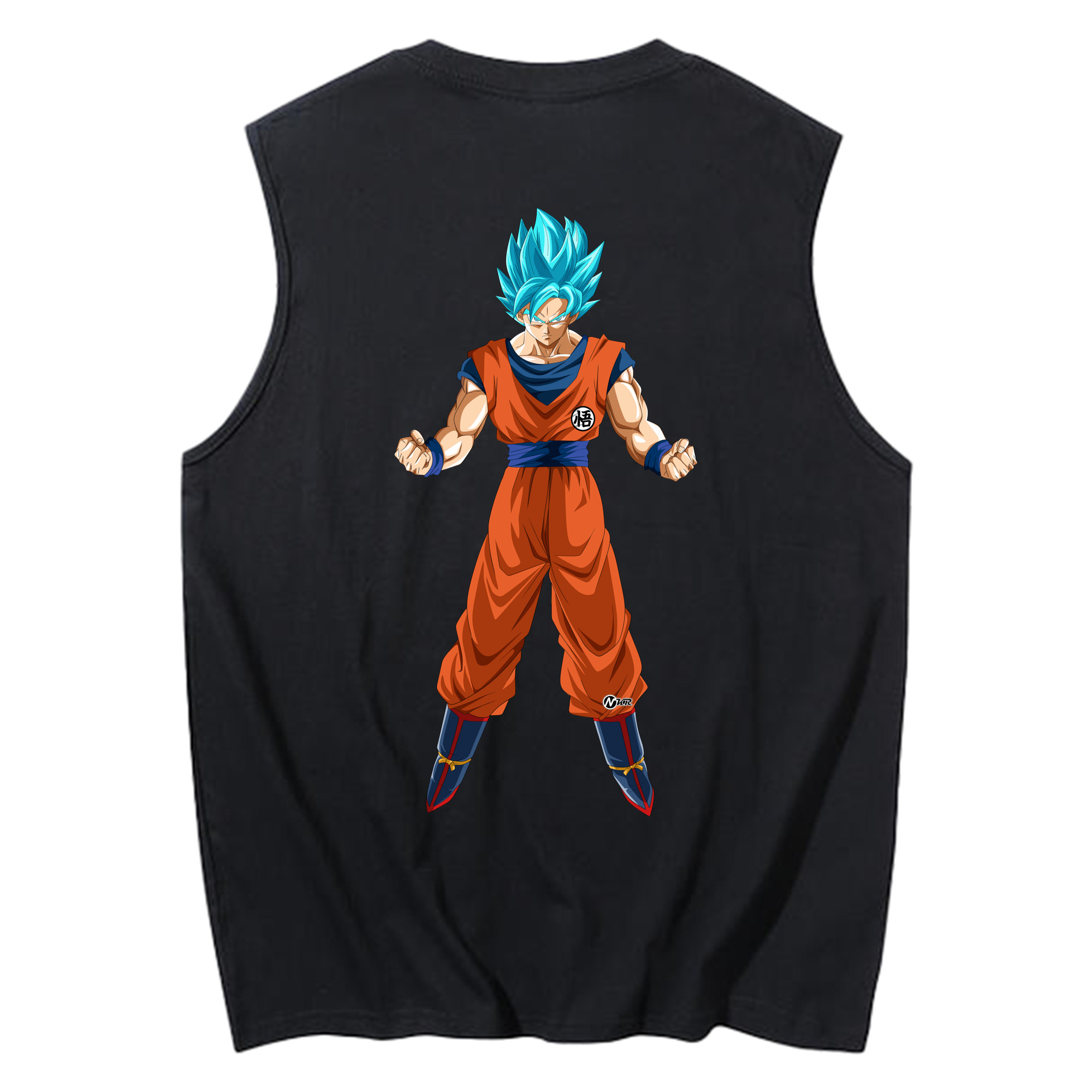 （画像用） ドラゴンボール 孫悟空（そん ごくう）Son Goku カカロット DRAGON BALL Kakarotto コットン100％タンクトップ（背面プリント）