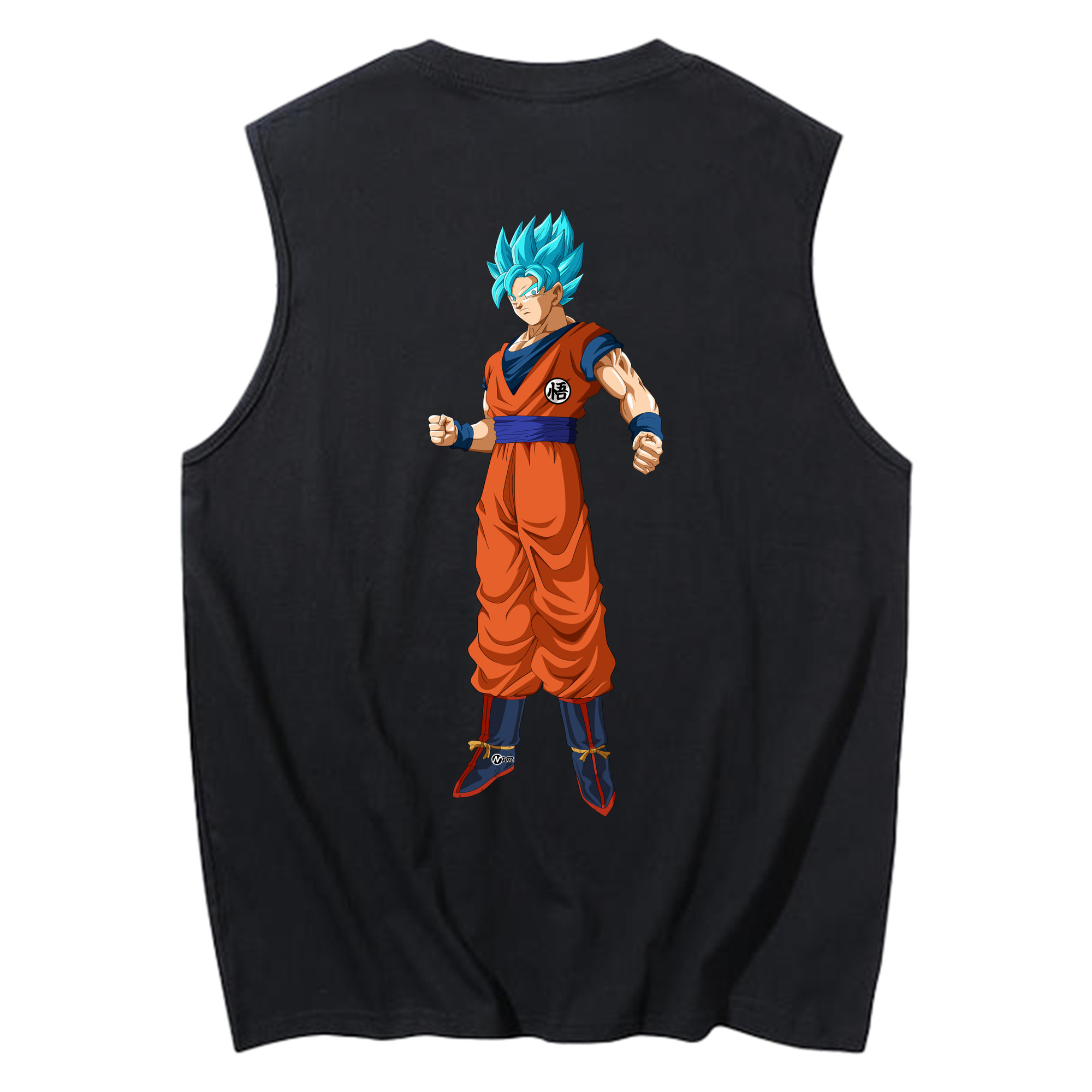 （画像用） ドラゴンボール 孫悟空（そん ごくう）Son Goku カカロット DRAGON BALL Kakarotto コットン100％タンクトップ（背面プリント）