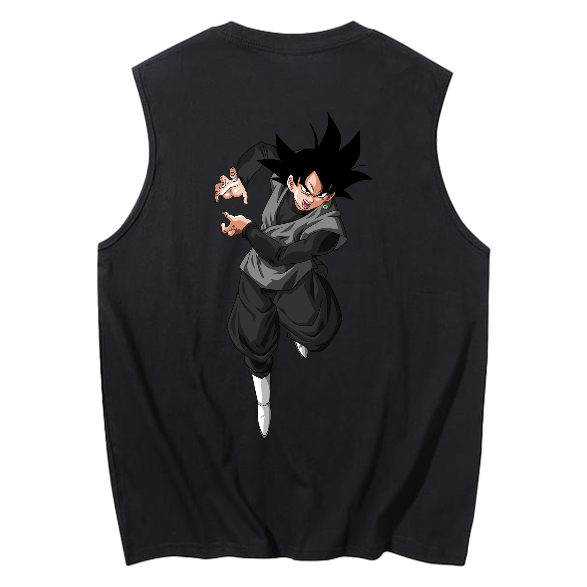 （画像用） ドラゴンボール ベジータ四世（Bejīta Yonsei）DRAGON BALL Vegeta IV コットン100％タンクトップ（背面プリント）