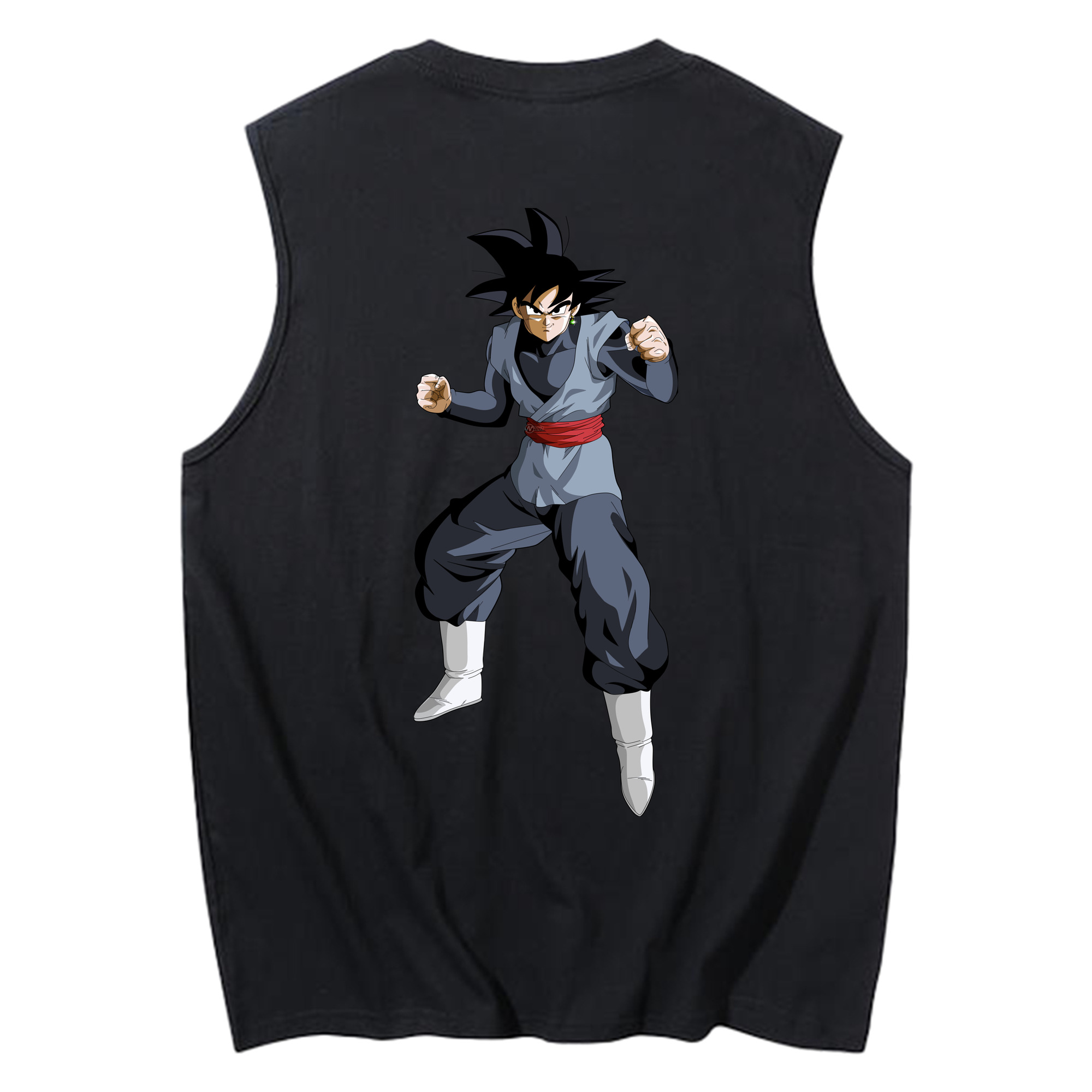 （画像用） ドラゴンボール ベジータ四世（Bejīta Yonsei）DRAGON BALL Vegeta IV コットン100％タンクトップ（背面プリント）