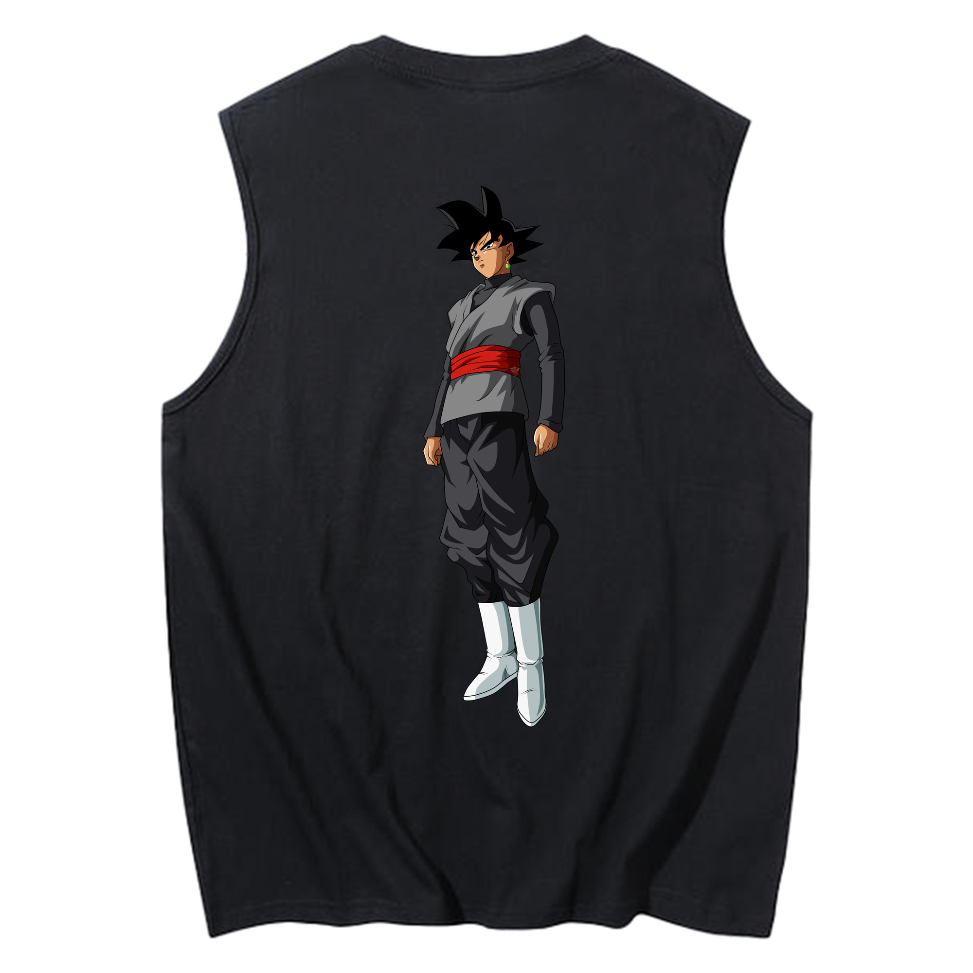 （画像用） ドラゴンボール ベジータ四世（Bejīta Yonsei）DRAGON BALL Vegeta IV コットン100％タンクトップ（背面プリント）