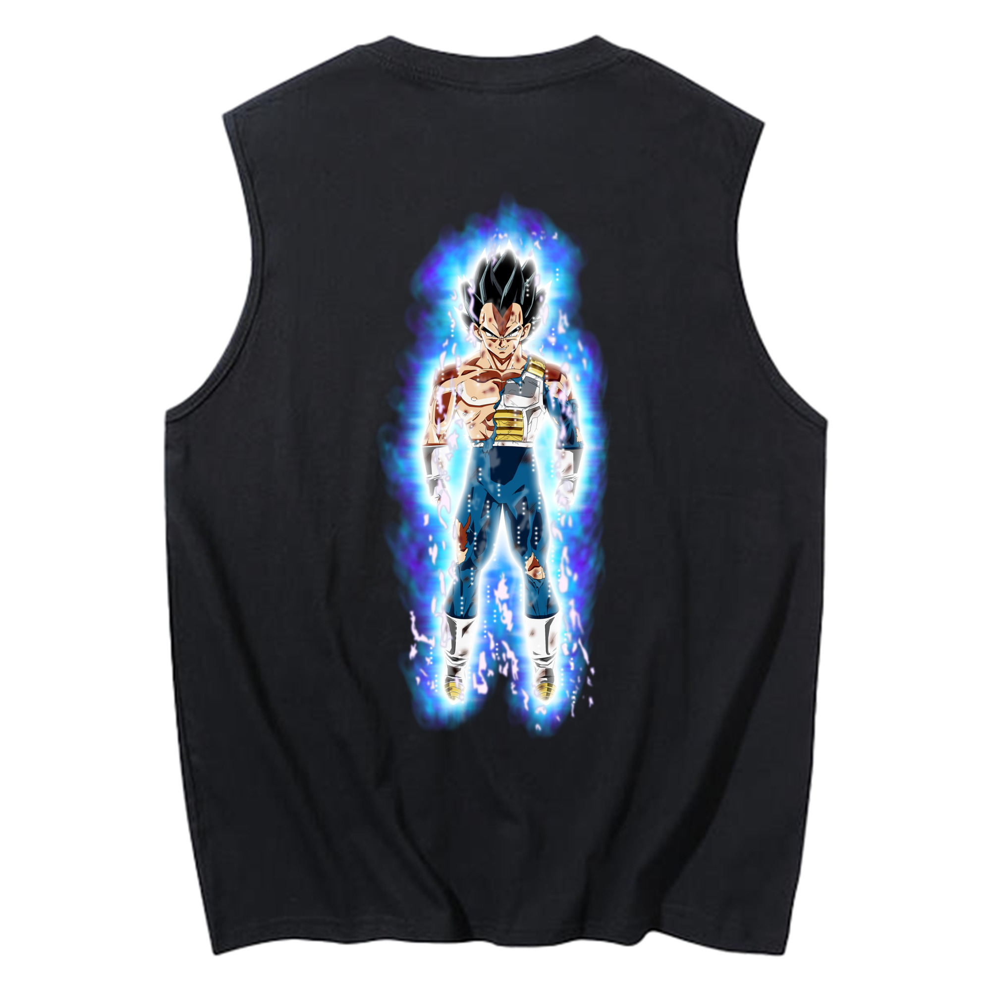 （画像用） ドラゴンボール ベジータ四世（Bejīta Yonsei）DRAGON BALL Vegeta IV コットン100％タンクトップ（背面プリント）