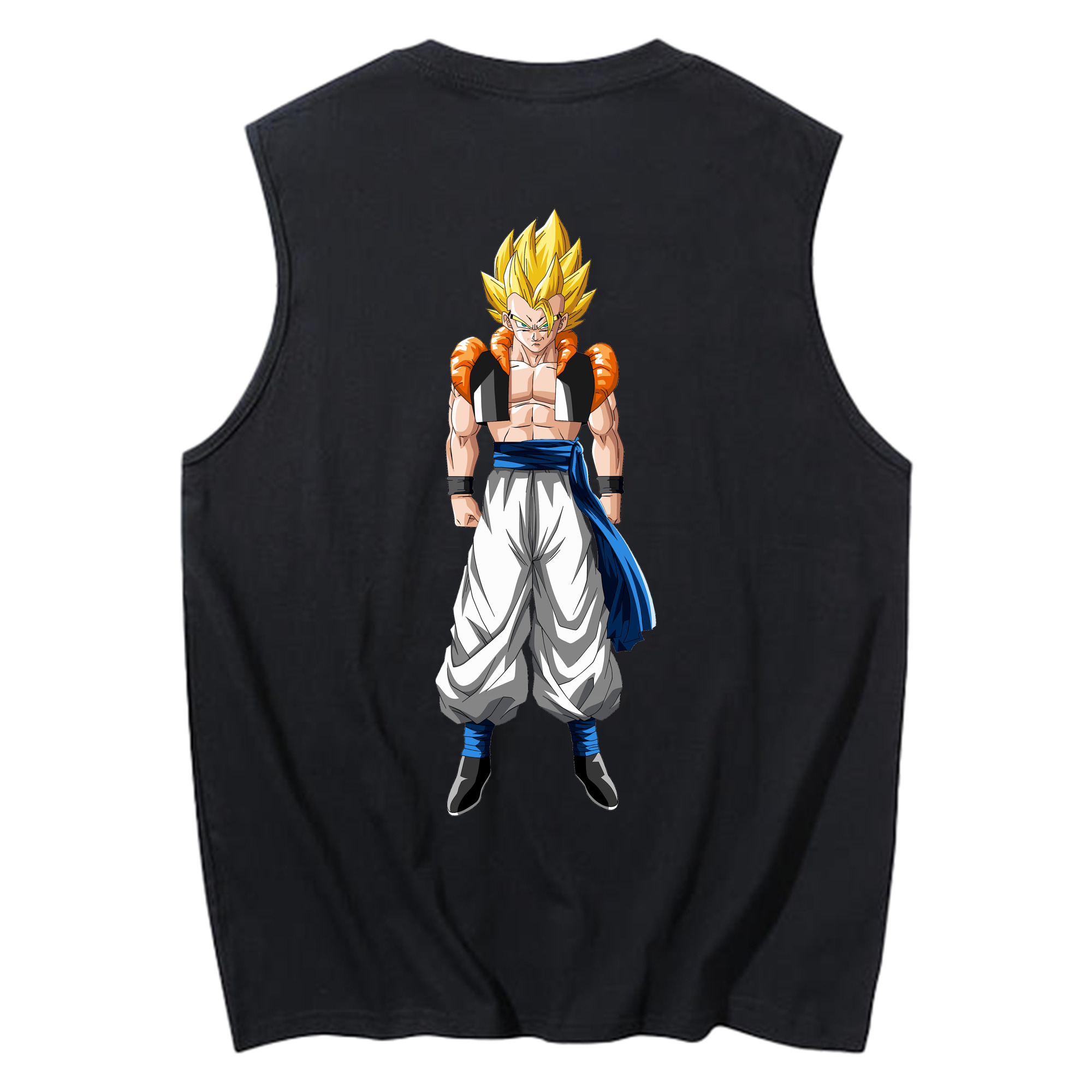 （画像用） ドラゴンボール ベジータ四世（Bejīta Yonsei）DRAGON BALL Vegeta IV コットン100％タンクトップ（背面プリント）