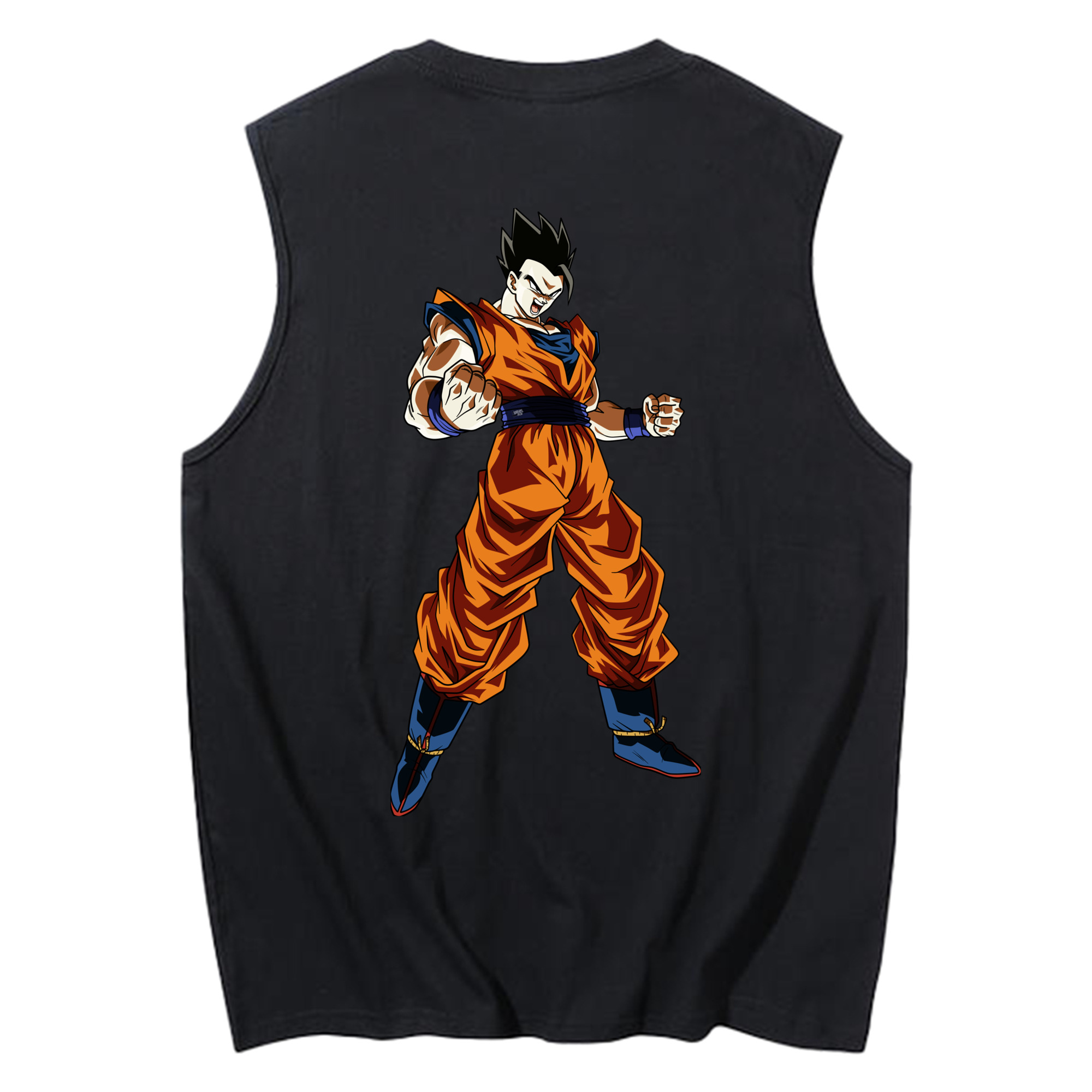 （画像用） ドラゴンボール 孫 悟飯（そんごはん）DRAGON BALL Son Gohan コットン100％タンクトップ（背面プリント）