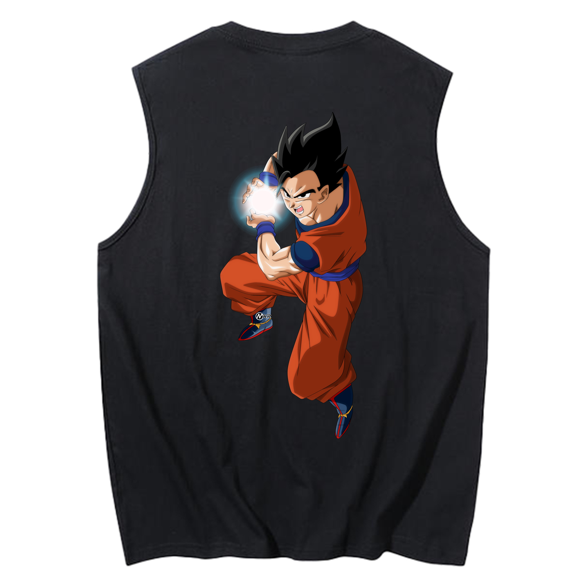 （画像用） ドラゴンボール 孫 悟飯（そんごはん）DRAGON BALL Son Gohan コットン100％タンクトップ（背面プリント）