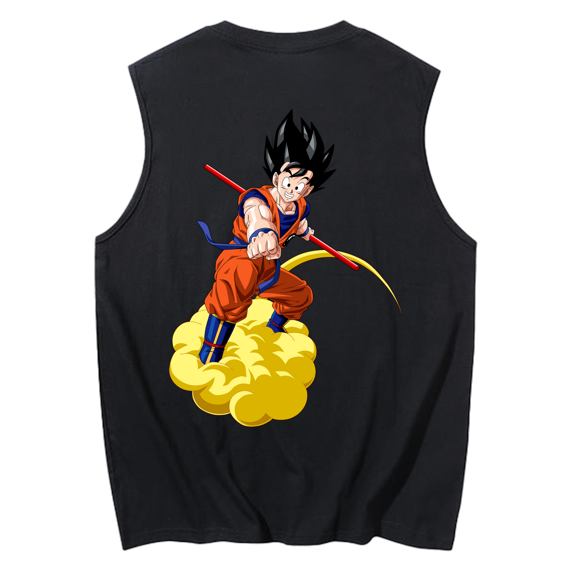 （画像用） ドラゴンボール 孫 悟飯（そんごはん）DRAGON BALL Son Gohan コットン100％タンクトップ（背面プリント）