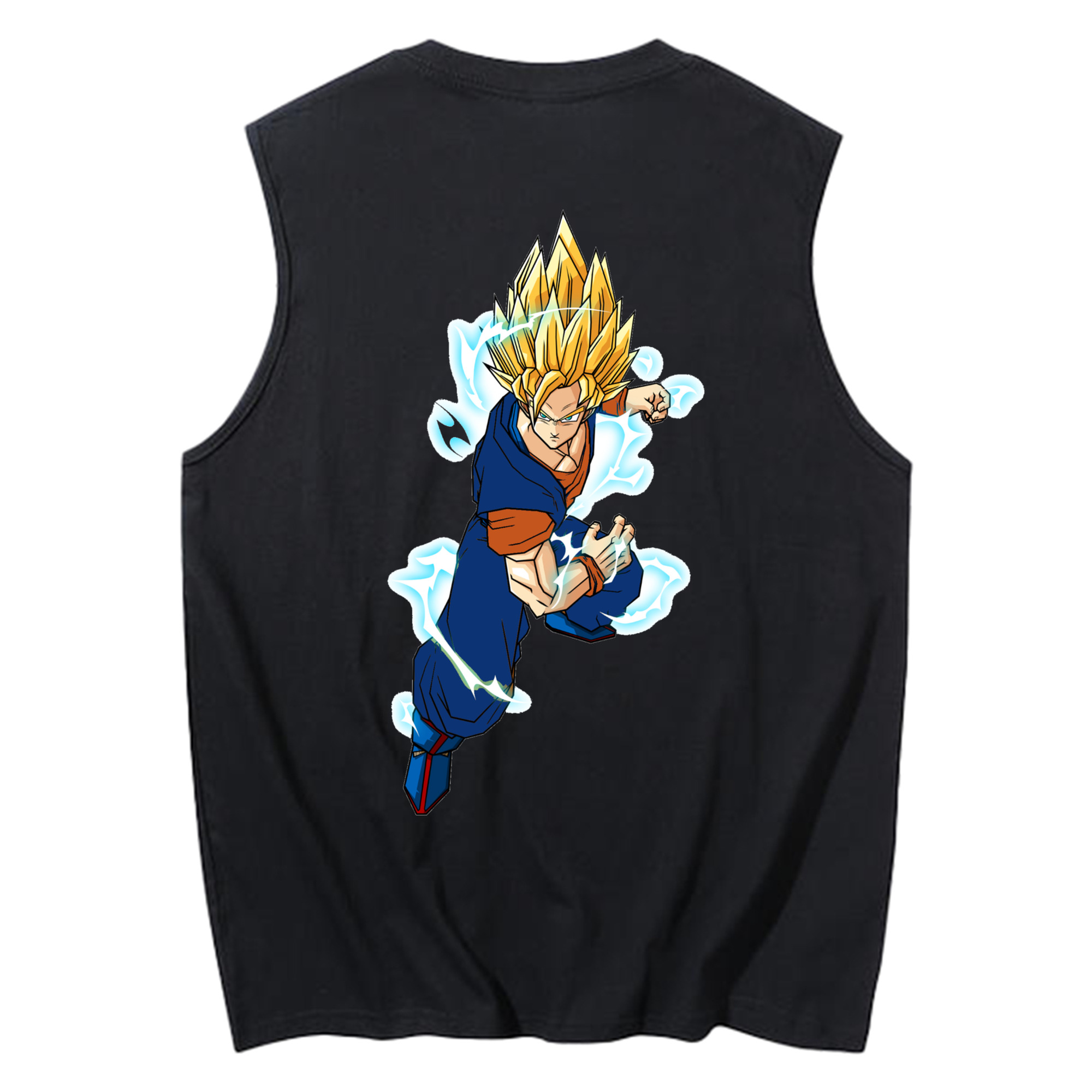 （画像用） ドラゴンボール 孫 悟飯（そんごはん）DRAGON BALL Son Gohan コットン100％タンクトップ（背面プリント）