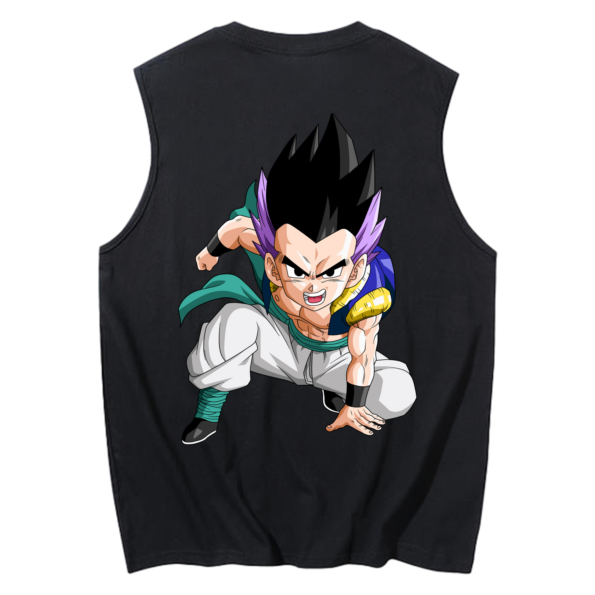 （画像用） ドラゴンボール 孫 悟飯（そんごはん）DRAGON BALL Son Gohan コットン100％タンクトップ（背面プリント）