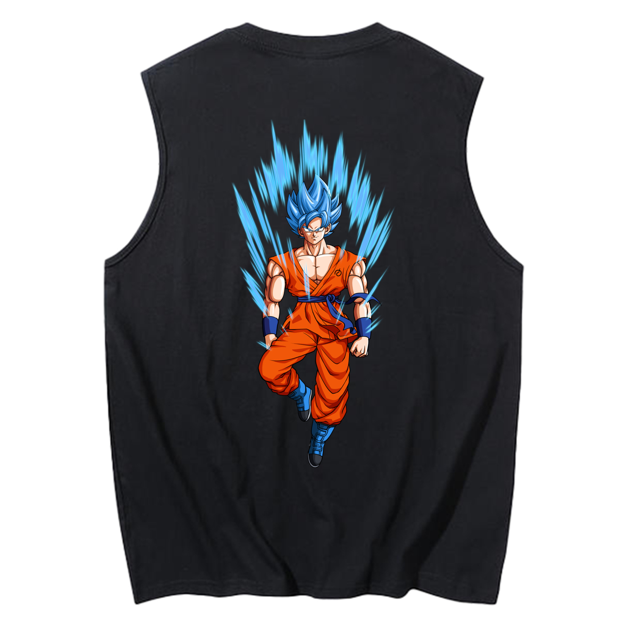 （画像用） ドラゴンボール 孫 悟飯（そんごはん）DRAGON BALL Son Gohan コットン100％タンクトップ（背面プリント）