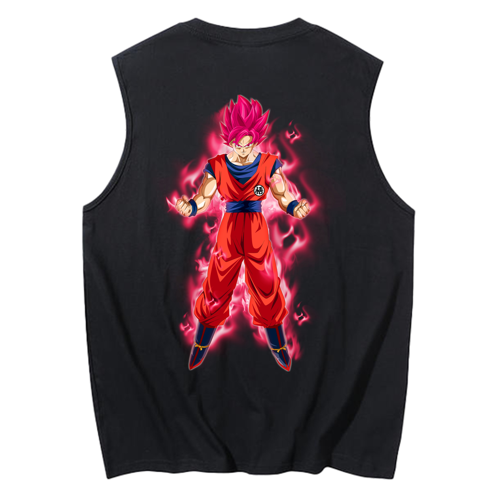 （画像用） ドラゴンボール 孫 悟飯（そんごはん）DRAGON BALL Son Gohan コットン100％タンクトップ（背面プリント）