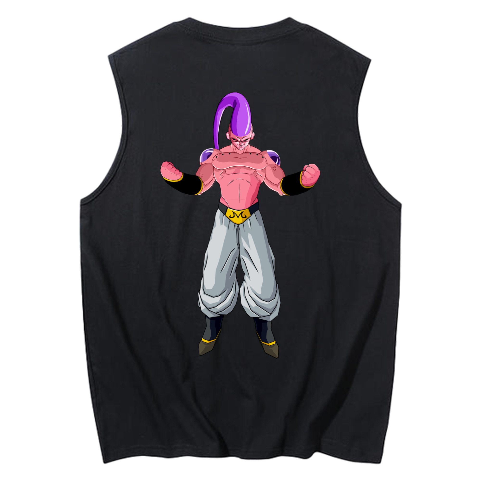 （画像用） ドラゴンボール 魔人ブウ DRAGON BALL Majin Buu コットン100％タンクトップ（背面プリント）