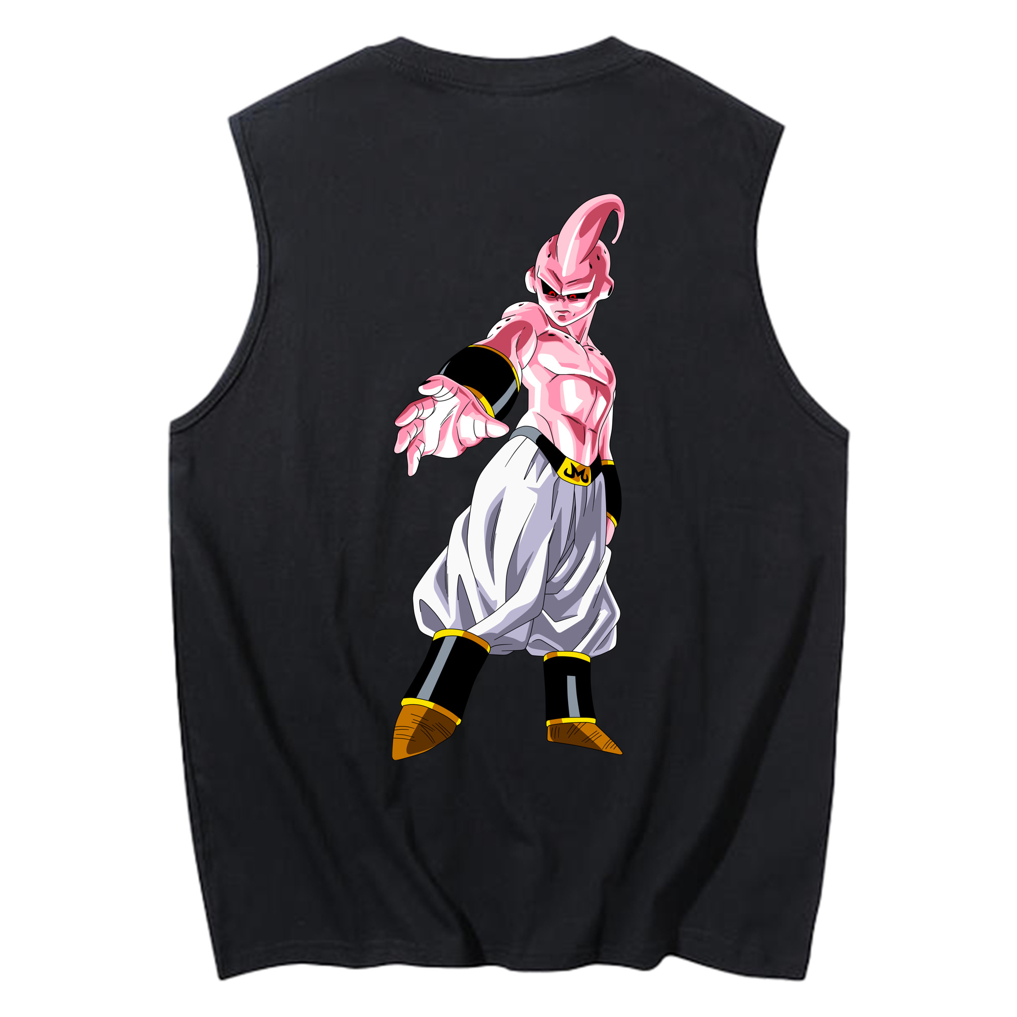 （画像用） ドラゴンボール 魔人ブウ DRAGON BALL Majin Buu コットン100％タンクトップ（背面プリント）