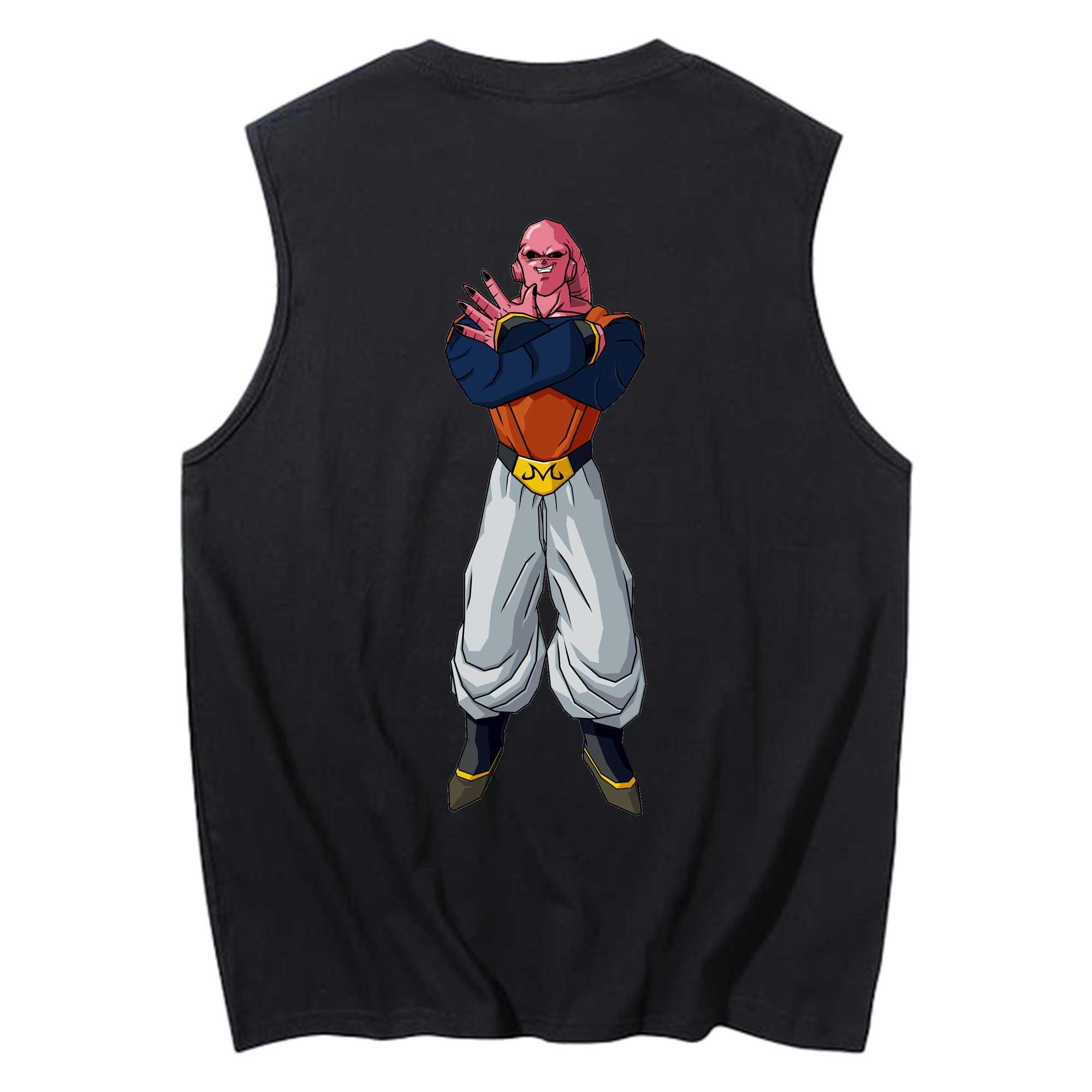 （画像用） ドラゴンボール 魔人ブウ DRAGON BALL Majin Buu コットン100％タンクトップ（背面プリント）