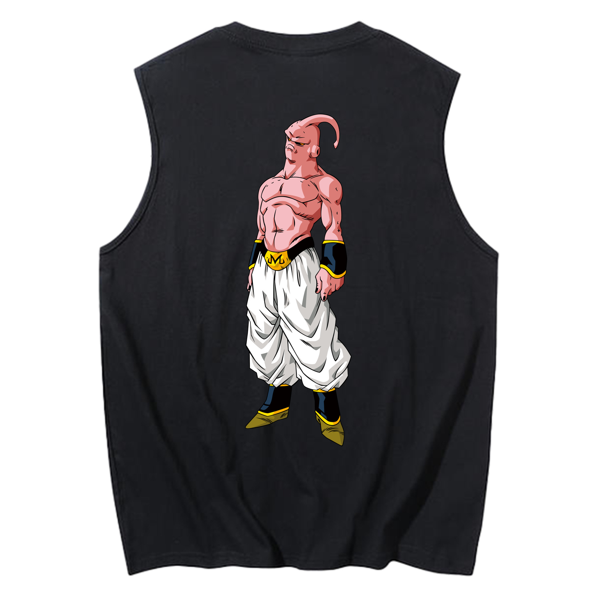 （画像用） ドラゴンボール 魔人ブウ DRAGON BALL Majin Buu コットン100％タンクトップ（背面プリント）