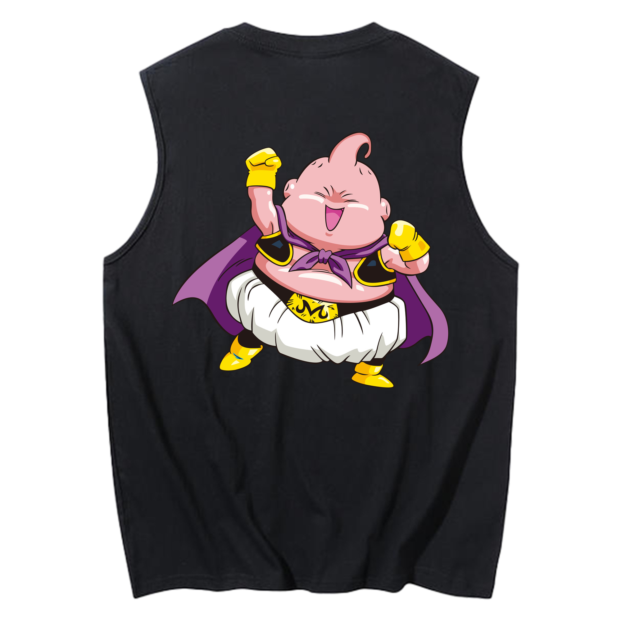 （画像用） ドラゴンボール 魔人ブウ DRAGON BALL Majin Buu コットン100％タンクトップ（背面プリント）