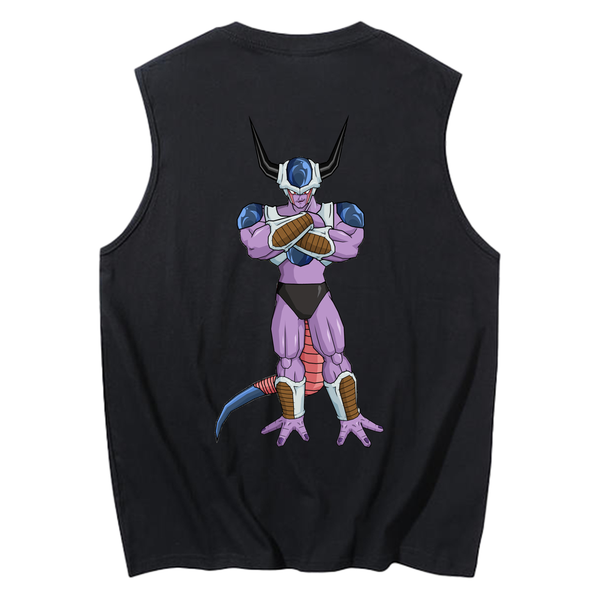 （画像用） ドラゴンボール フリーザ DRAGON BALL Frieza コットン100％タンクトップ（背面プリント）