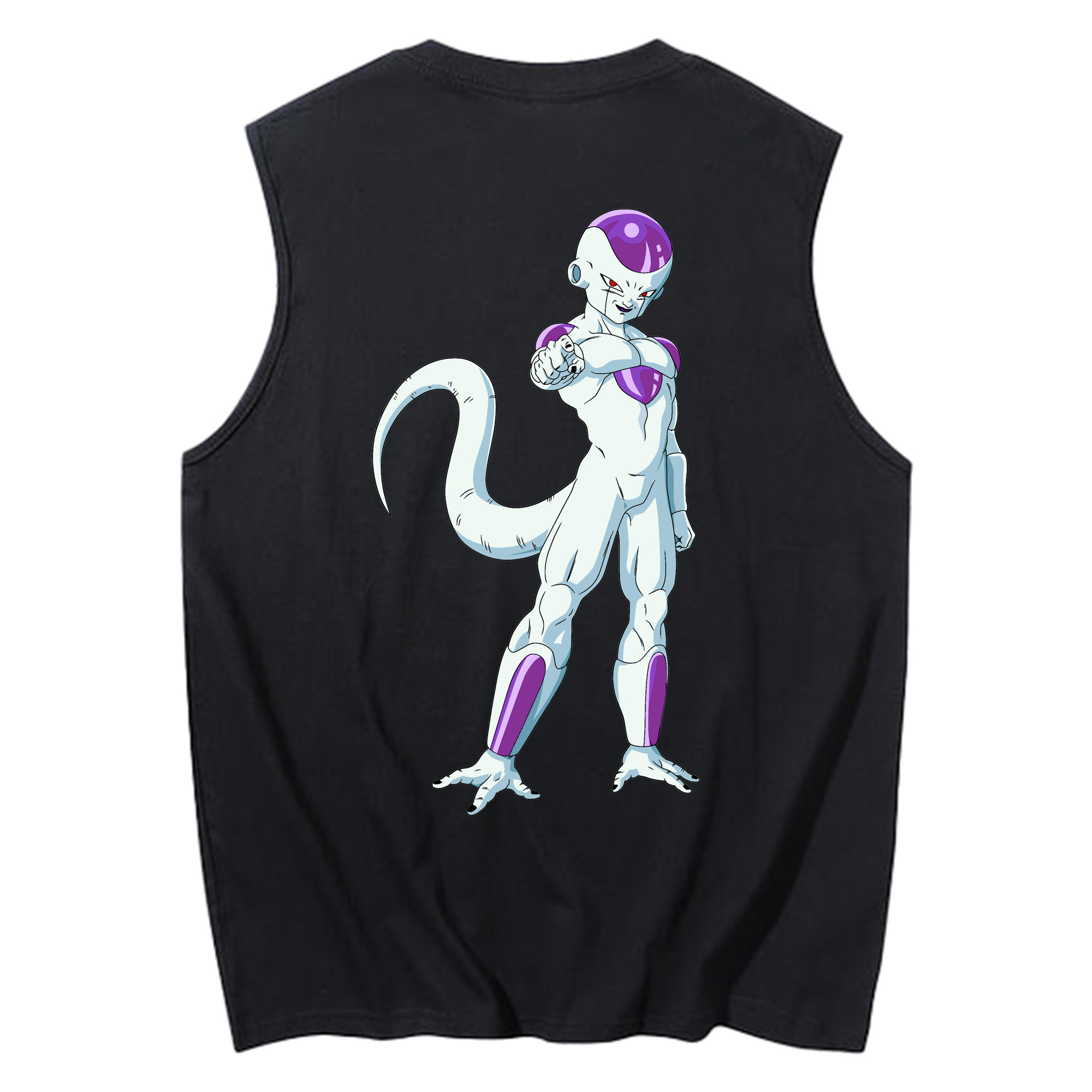 （画像用） ドラゴンボール フリーザ DRAGON BALL Frieza コットン100％タンクトップ（背面プリント）