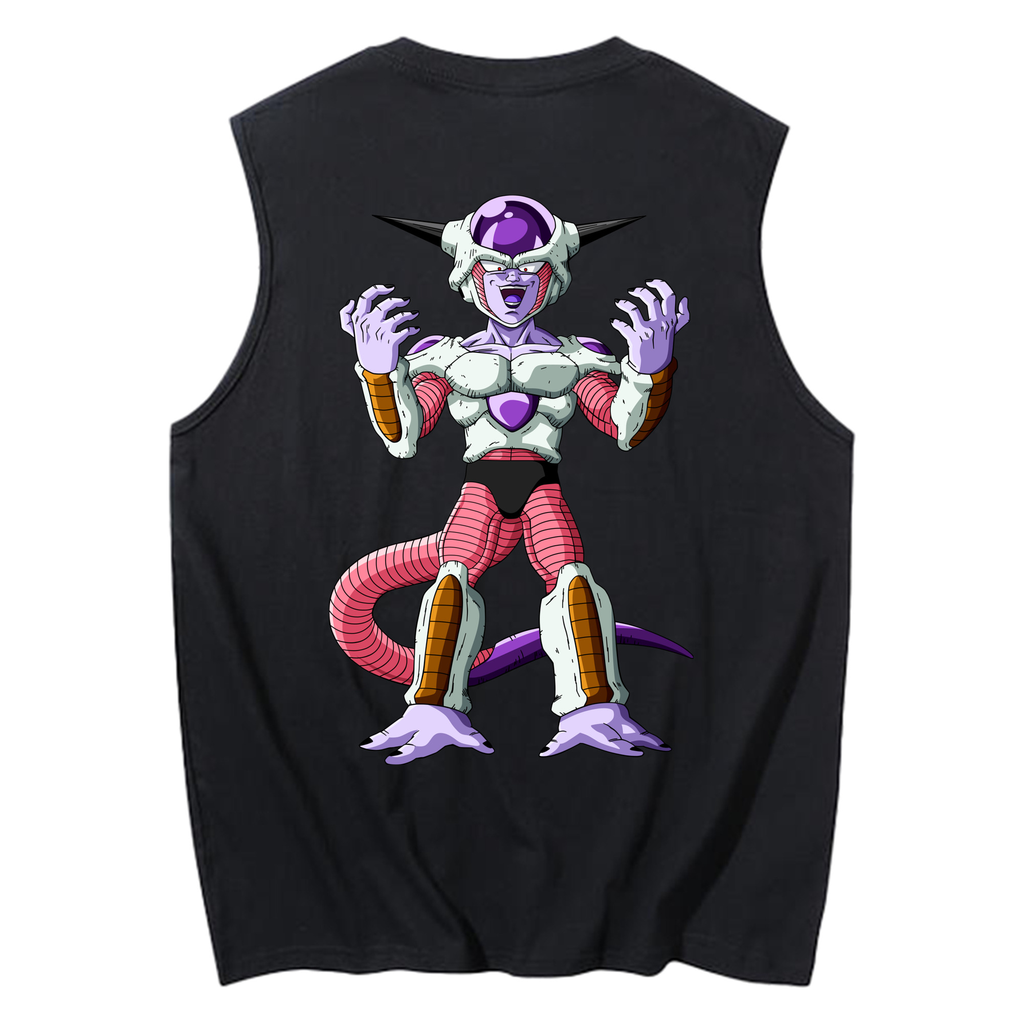 （画像用） ドラゴンボール フリーザ DRAGON BALL Frieza コットン100％タンクトップ（背面プリント）