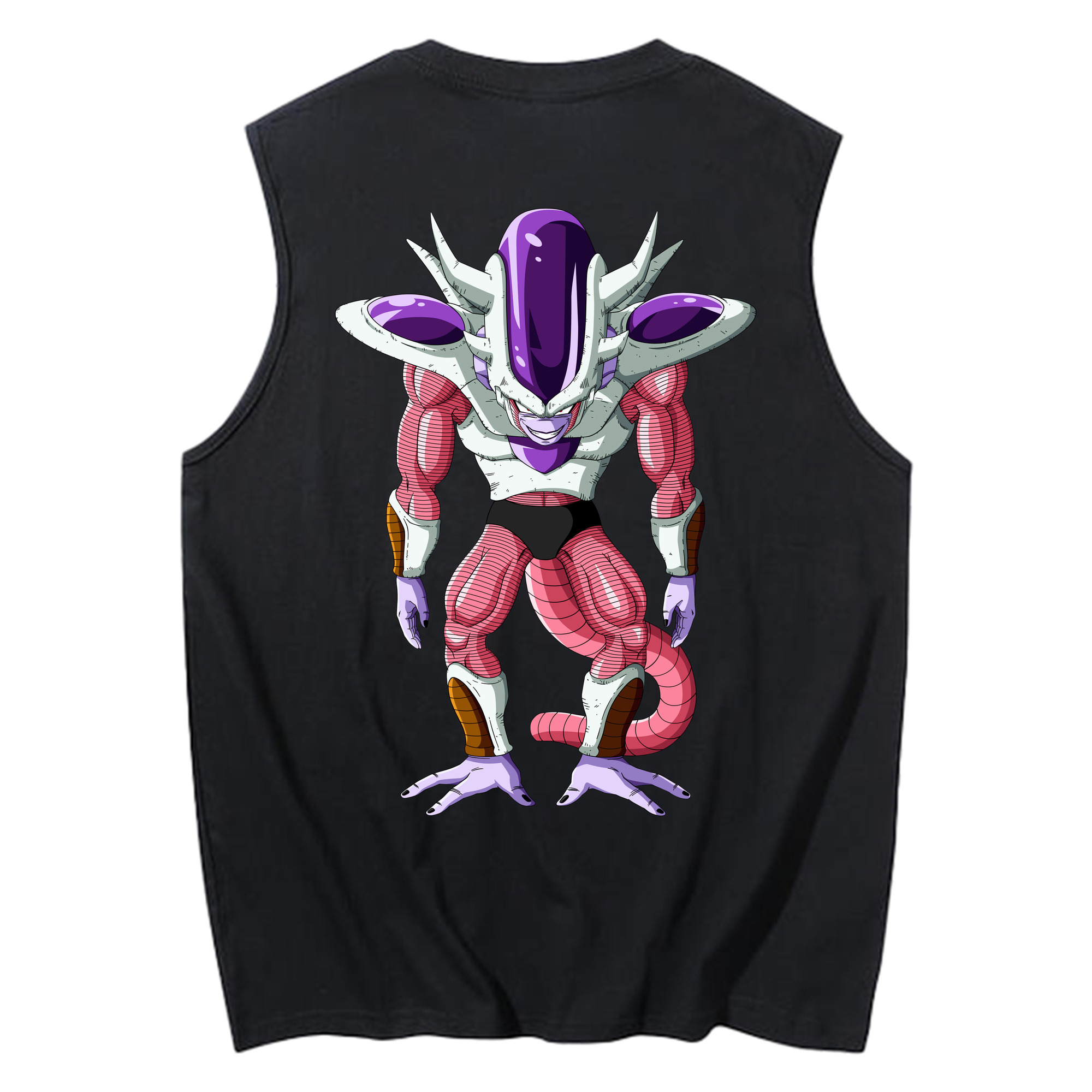 （画像用） ドラゴンボール フリーザ DRAGON BALL Frieza コットン100％タンクトップ（背面プリント）
