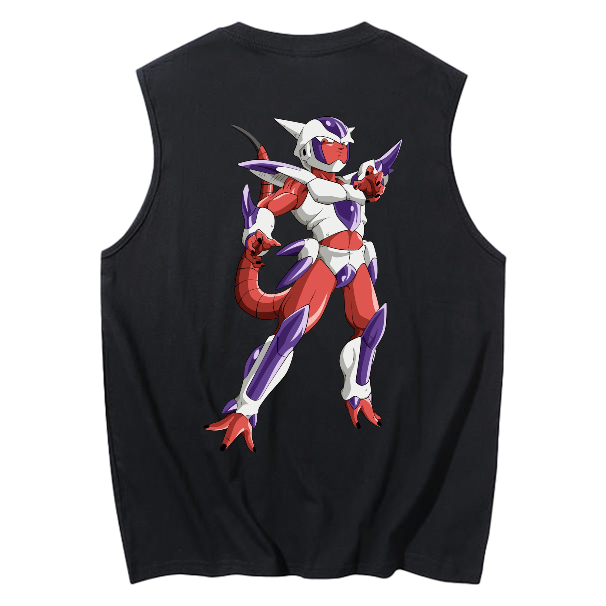 （画像用） ドラゴンボール フリーザ DRAGON BALL Frieza コットン100％タンクトップ（背面プリント）