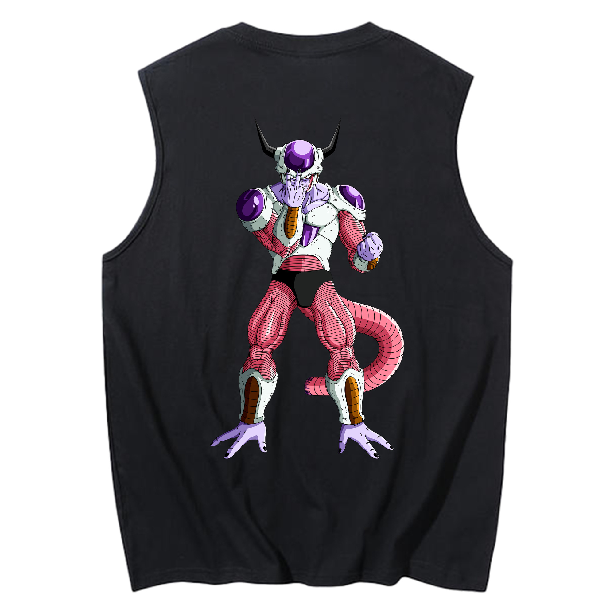 （画像用） ドラゴンボール フリーザ DRAGON BALL Frieza コットン100％タンクトップ（背面プリント）