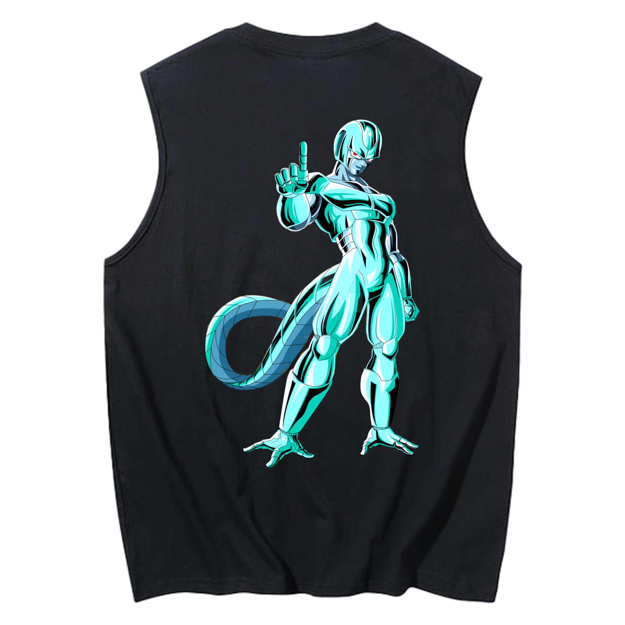 （画像用） ドラゴンボール クウラ DRAGON BALL Cooler Coora コットン100％タンクトップ（背面プリント）