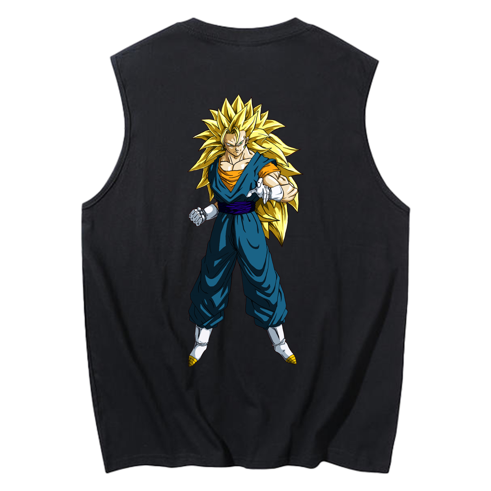 （画像用） ドラゴンボール ベジット DRAGON BALL Vegetto コットン100％タンクトップ（背面プリント）