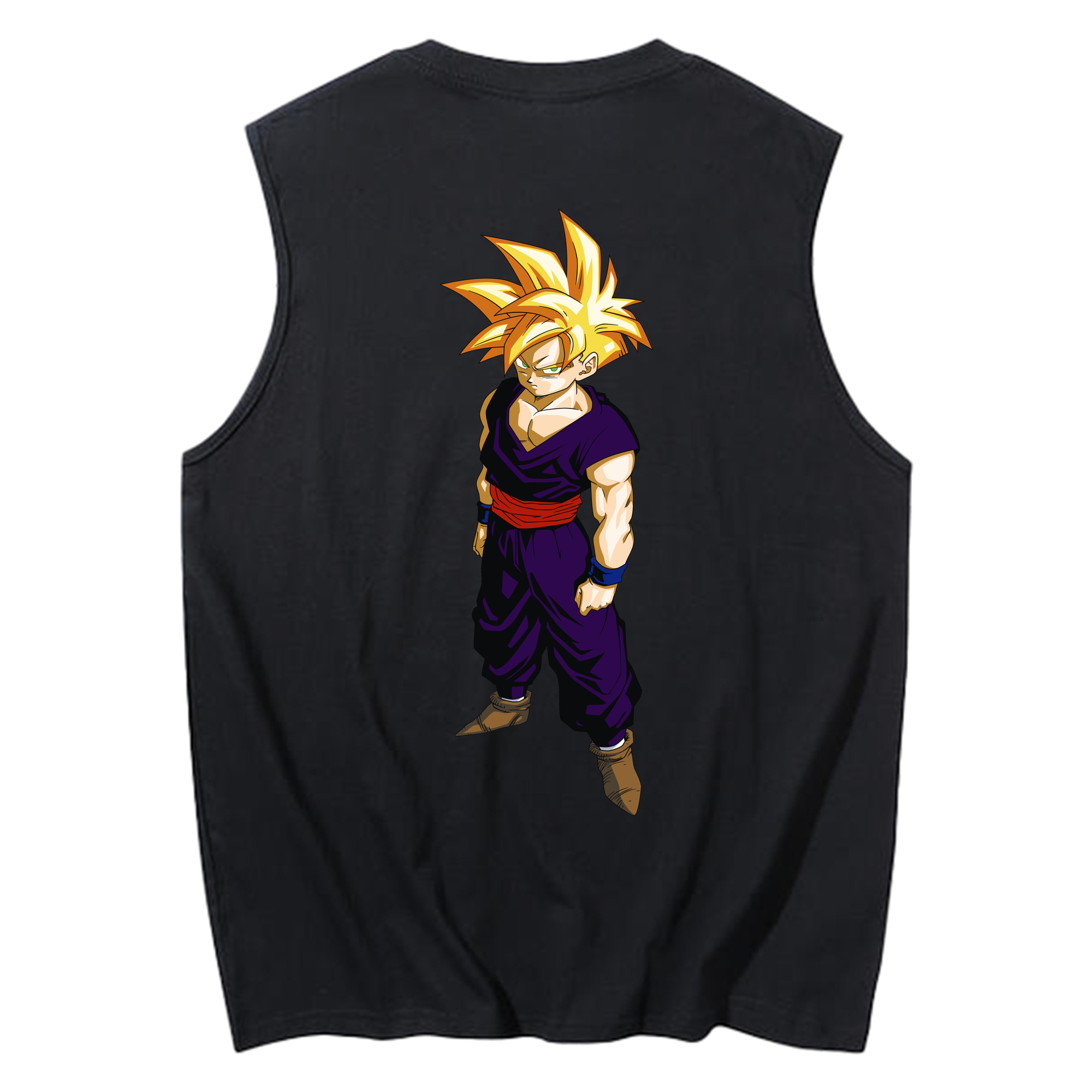 （画像用） ドラゴンボール ベジット DRAGON BALL Vegetto コットン100％タンクトップ（背面プリント）