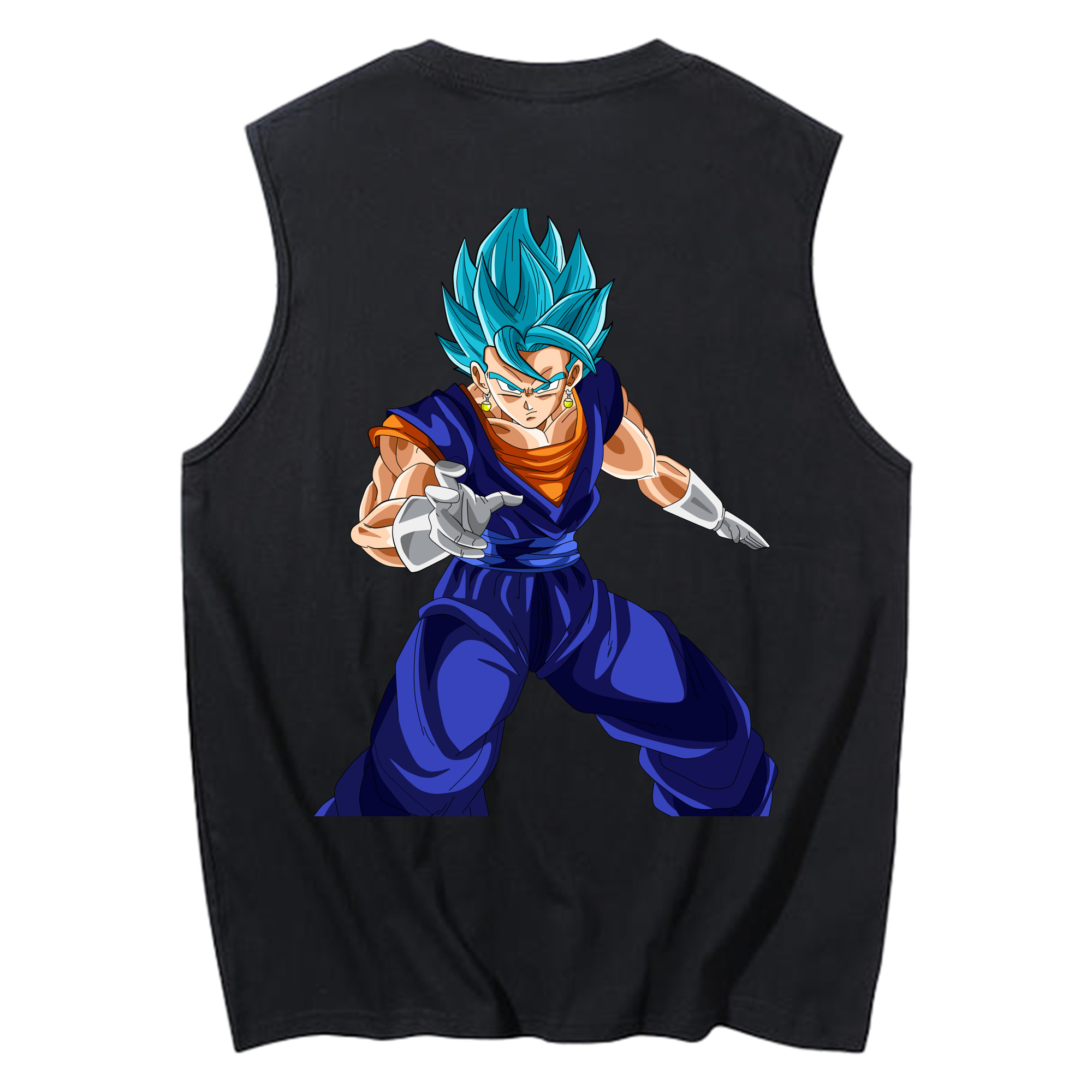 （画像用） ドラゴンボール ベジット DRAGON BALL Vegetto コットン100％タンクトップ（背面プリント）