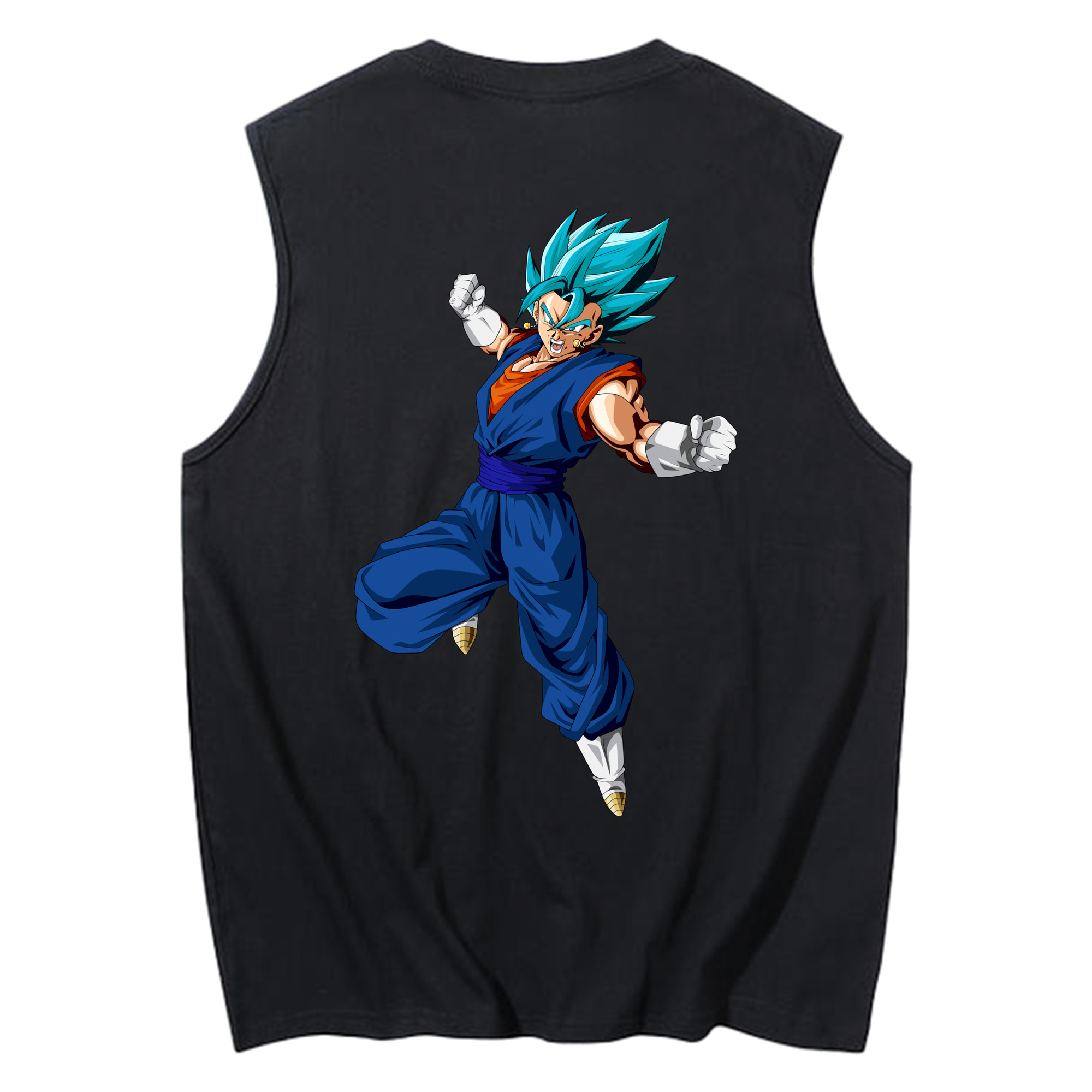 （画像用） ドラゴンボール ベジット DRAGON BALL Vegetto コットン100％タンクトップ（背面プリント）