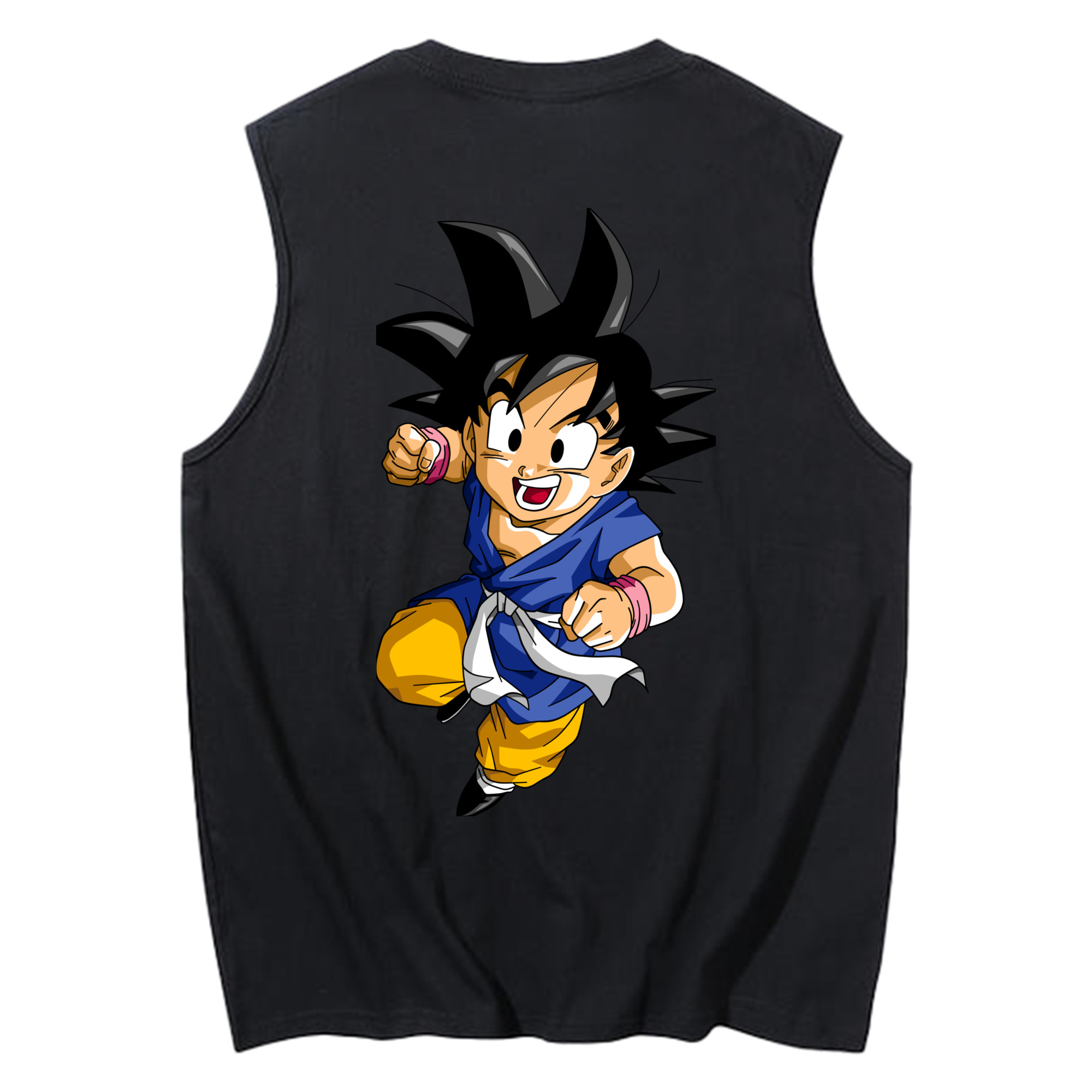 （画像用） ドラゴンボール 孫悟天 そん ごてん DRAGON BALL Son Goten コットン100％タンクトップ（背面プリント）