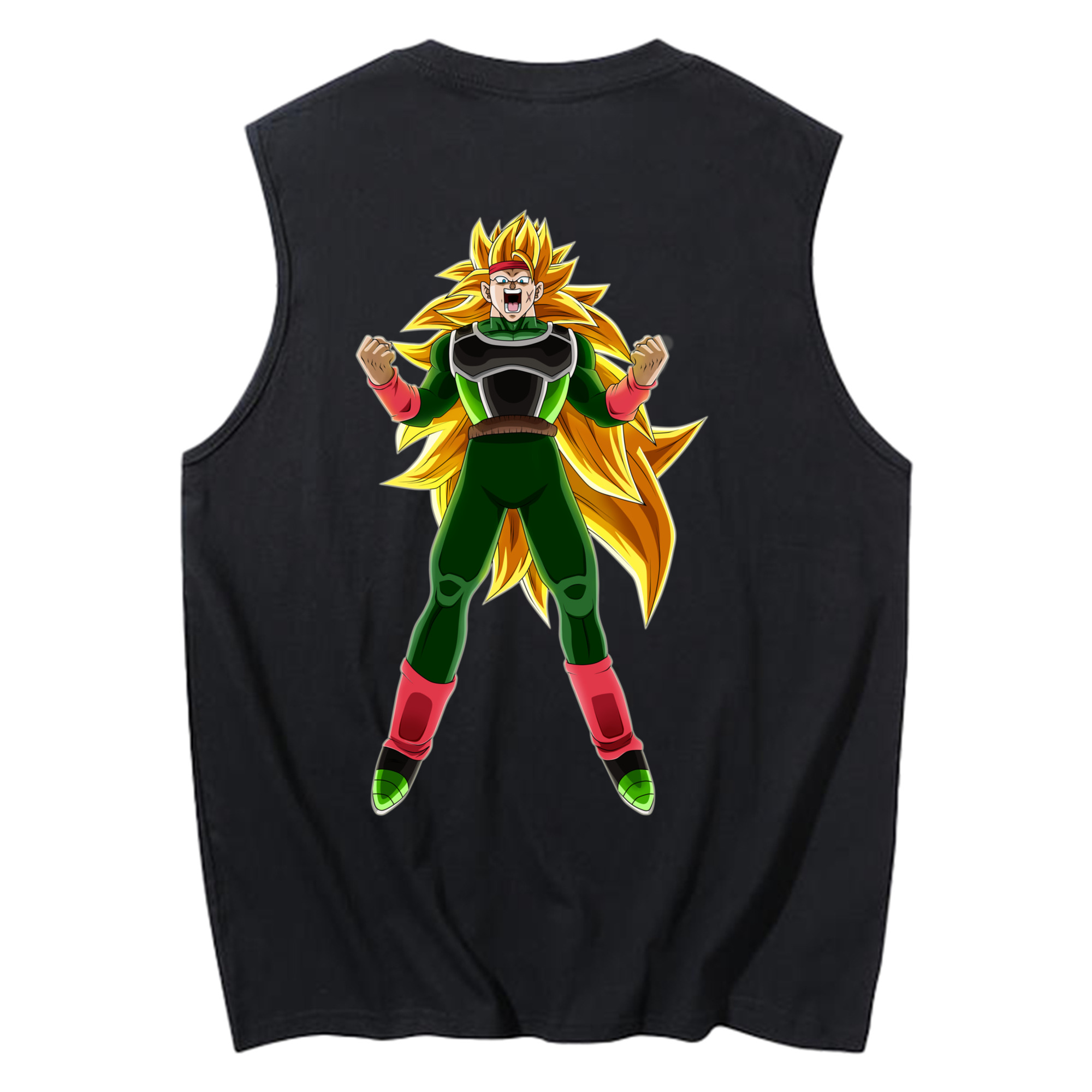 （画像用） ドラゴンボール ブロリー DRAGON BALL Broli コットン100％タンクトップ（背面プリント）