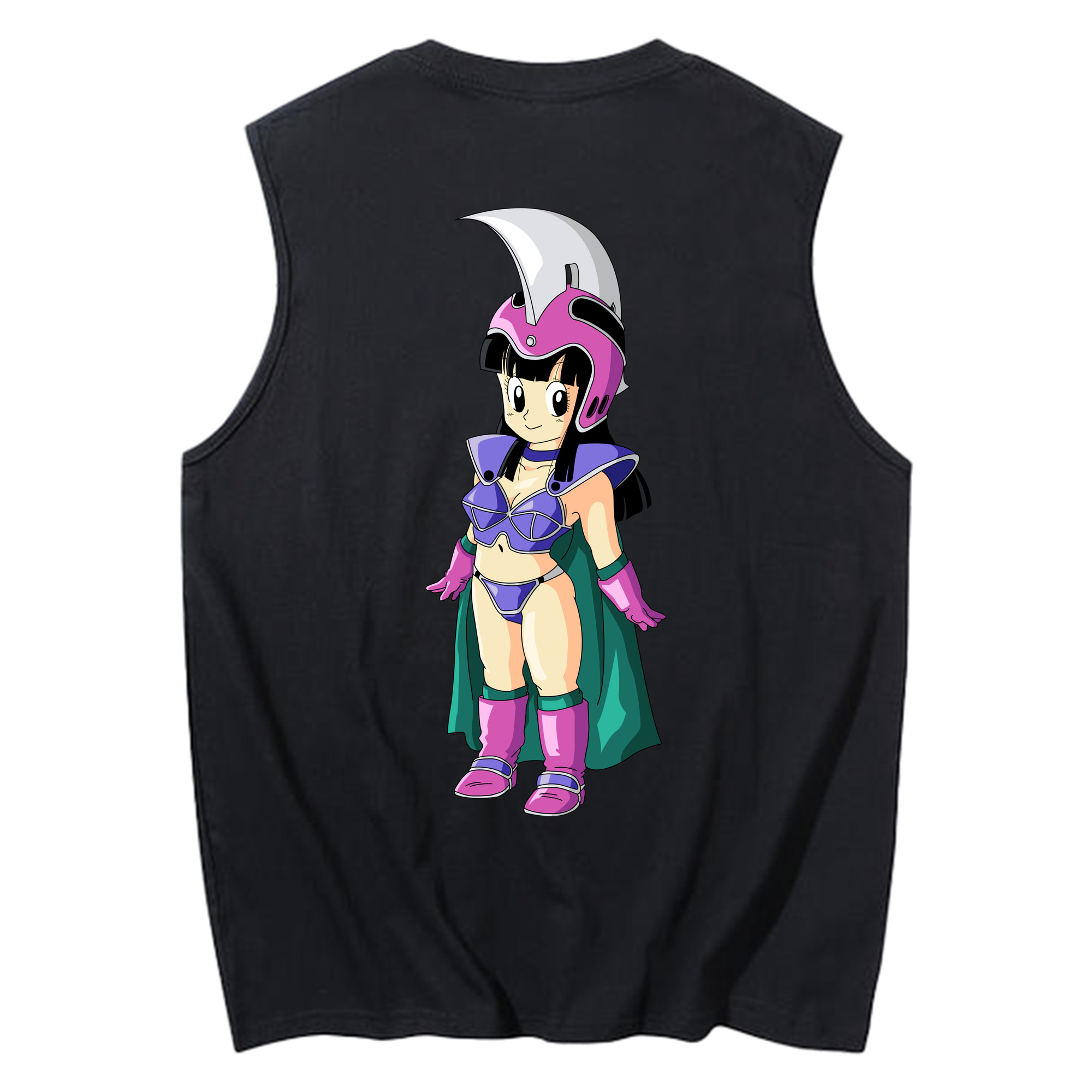 （画像用） ドラゴンボール チチ DRAGON BALL Chichi コットン100％タンクトップ（背面プリント）
