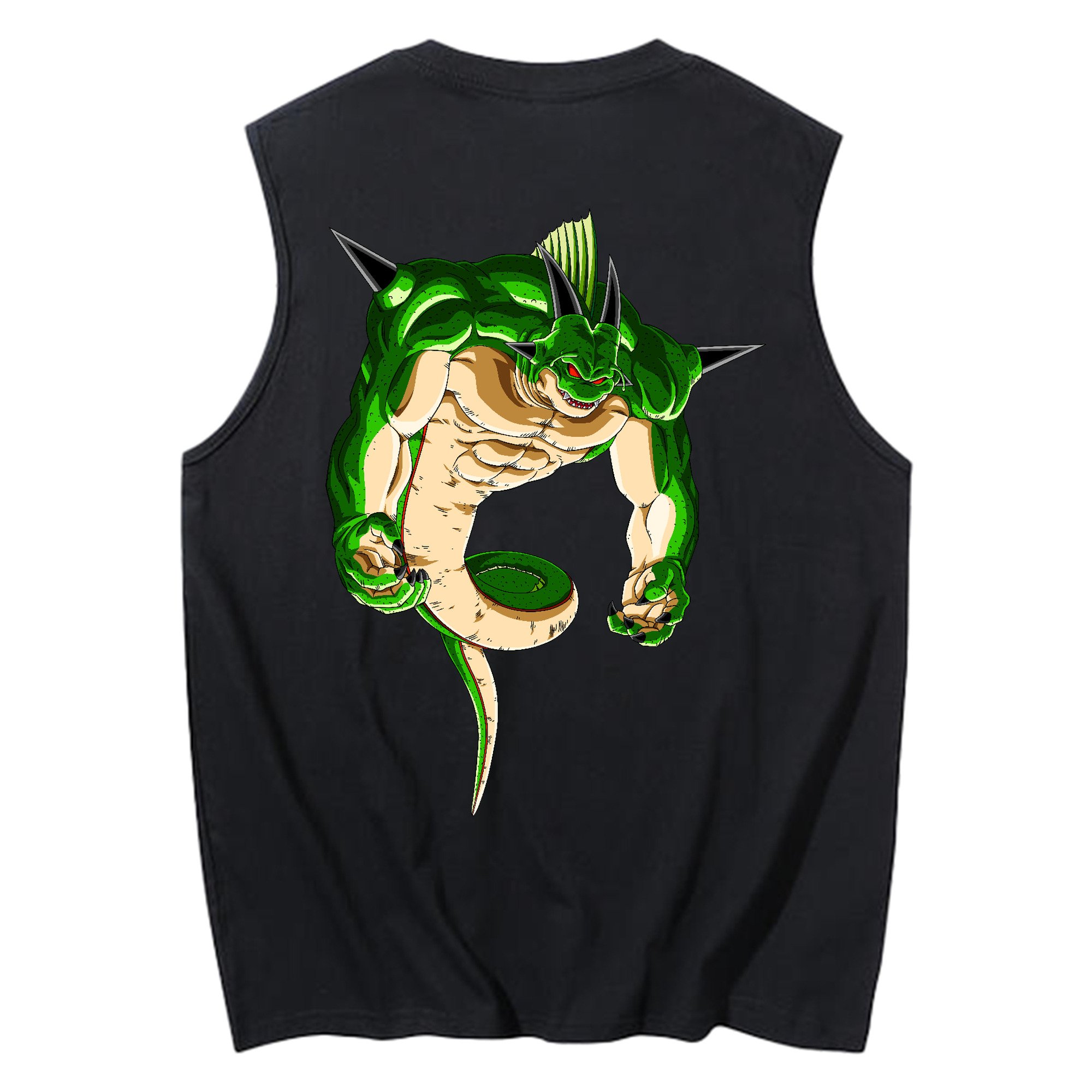 （画像用） ドラゴンボール 神龍 シェンロン DRAGON BALL Shenron コットン100％タンクトップ（背面プリント）