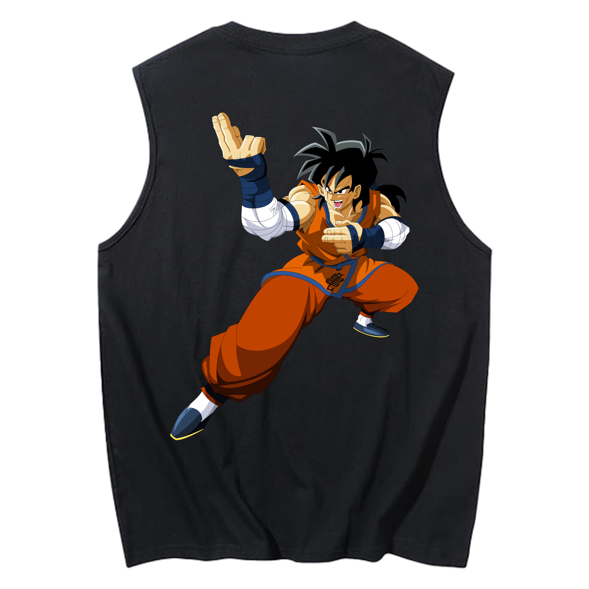 （画像用） ドラゴンボール ヤムチャ DRAGON BALL Yamcha コットン100％タンクトップ（背面プリント）
