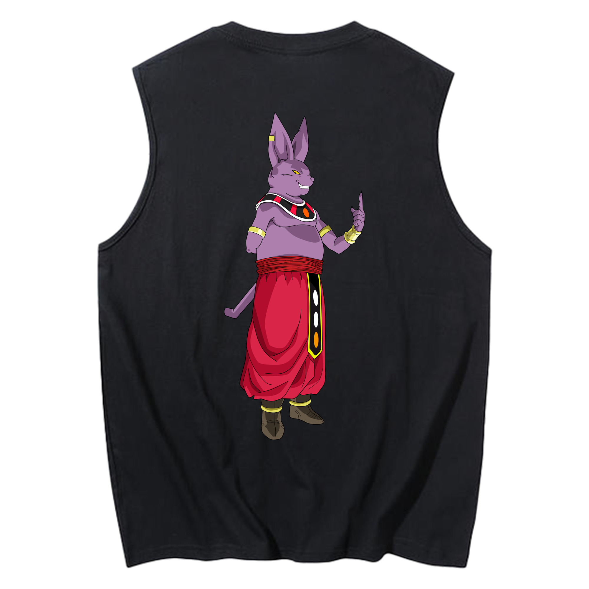 （画像用） ドラゴンボール シャンパ DRAGON BALL Champa コットン100％タンクトップ（背面プリント）