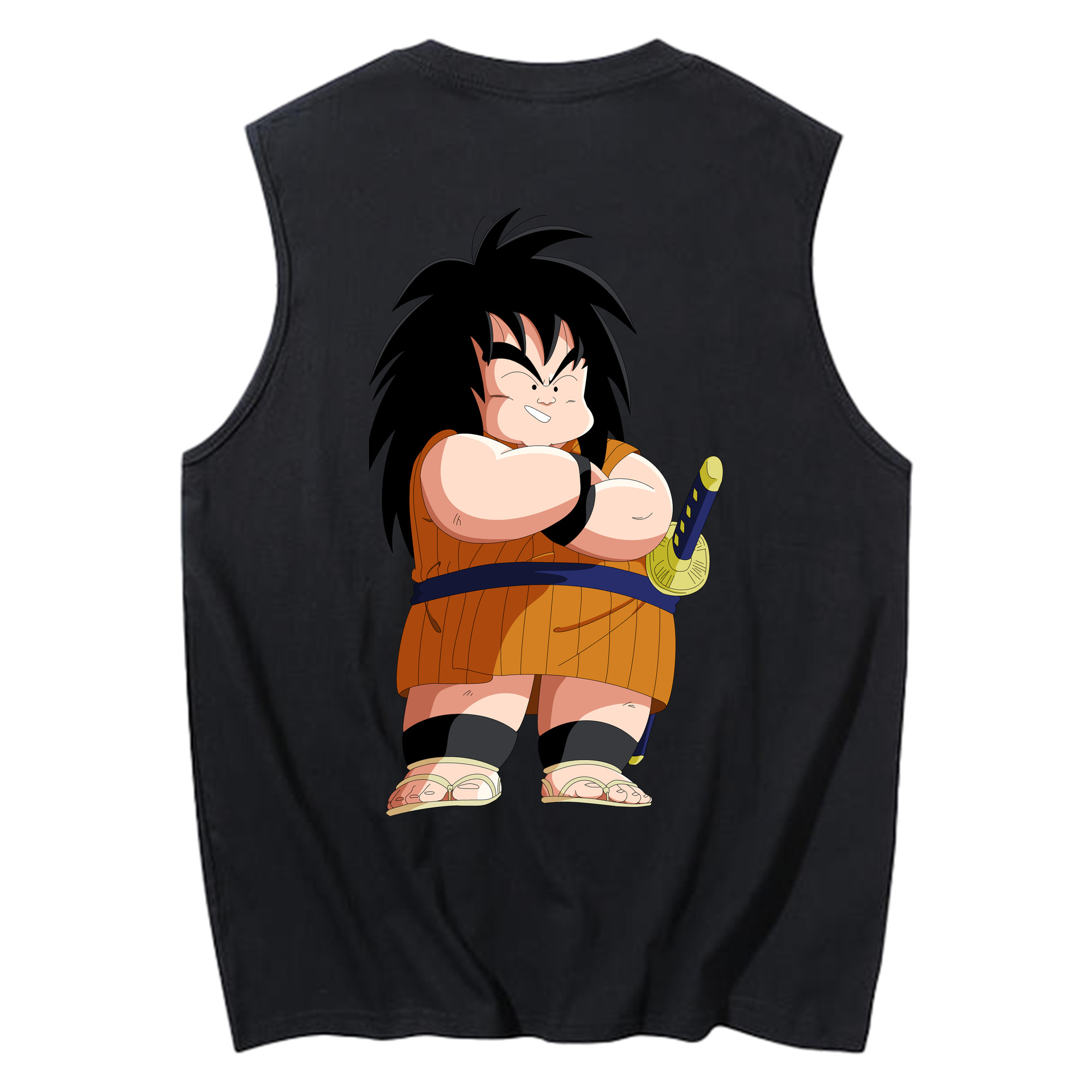 （画像用） ドラゴンボール やじろべえ DRAGON BALL Yajirobe コットン100％タンクトップ（背面プリント）