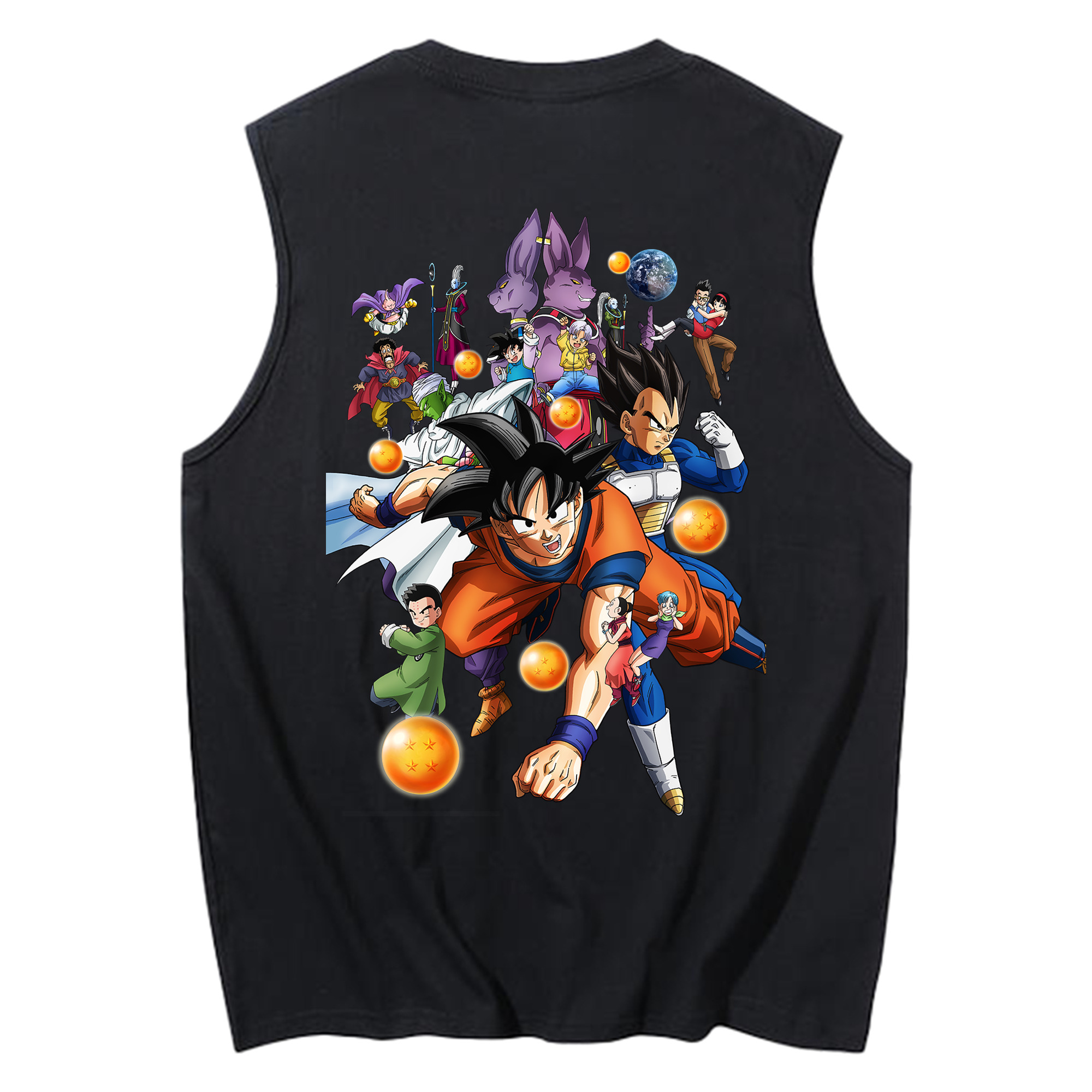 （画像用） ドラゴンボール DRAGON BALL コットン100％タンクトップ（背面プリント）