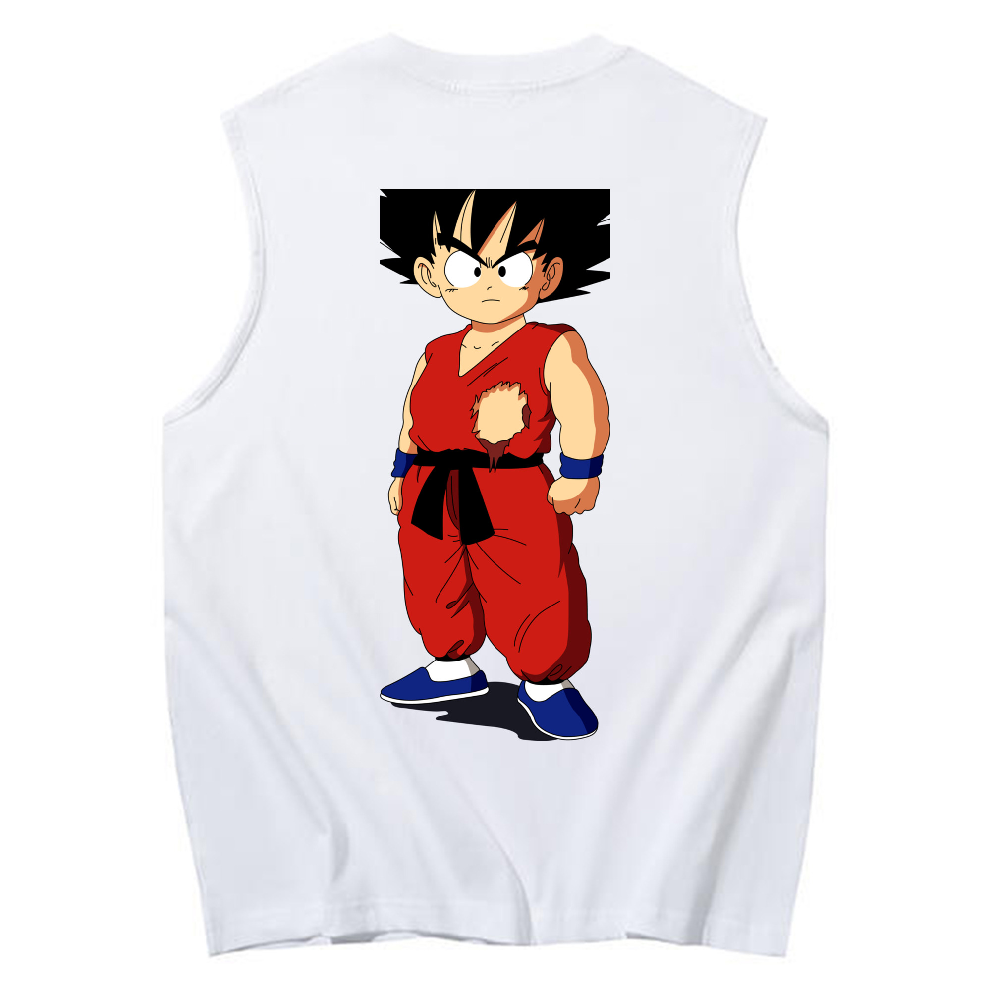 （画像用） ドラゴンボール 孫悟空（そん ごくう）Son Goku カカロット DRAGON BALL Kakarotto コットン100％タンクトップ（背面プリント）
