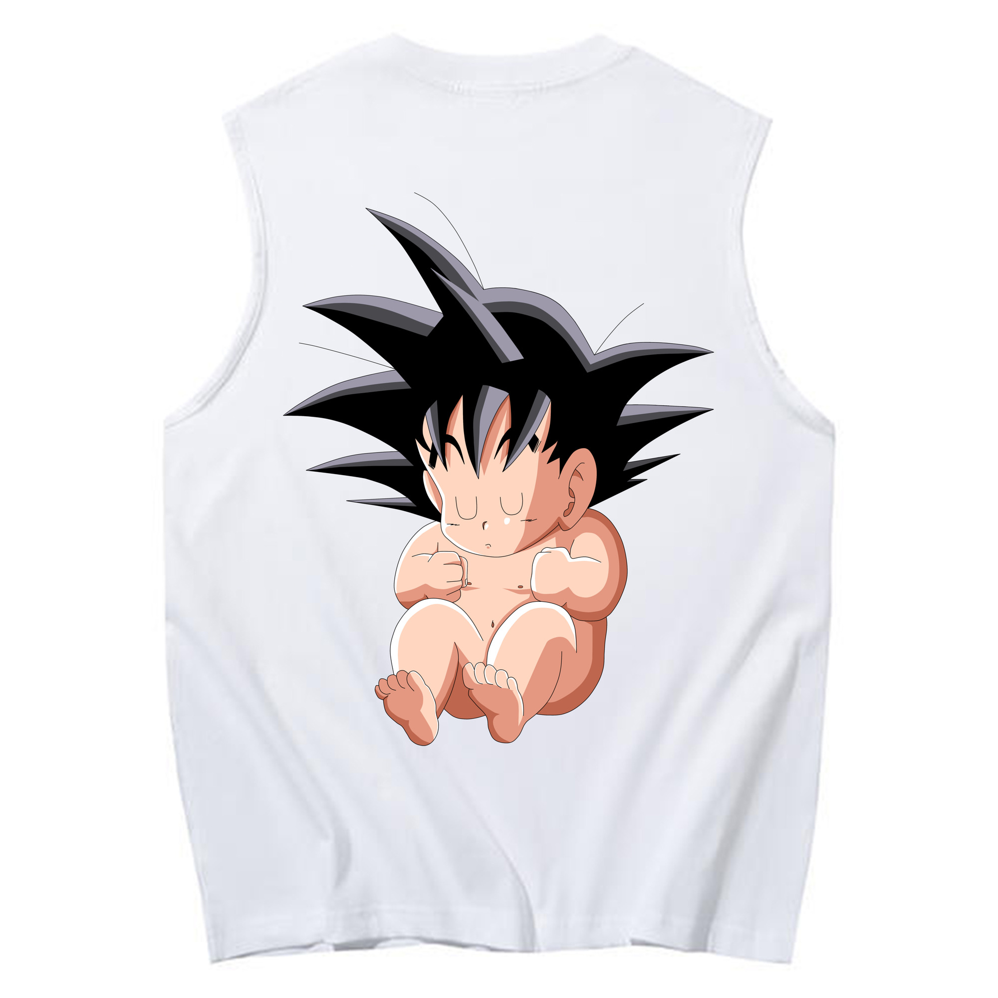 （画像用） ドラゴンボール 孫悟空（そん ごくう）Son Goku カカロット DRAGON BALL Kakarotto コットン100％タンクトップ（背面プリント）