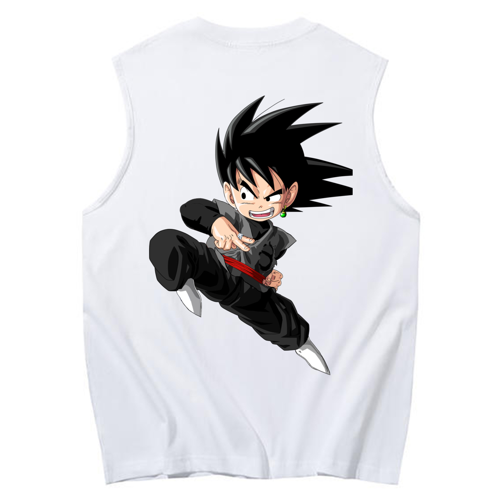 （画像用） ドラゴンボール 孫悟空（そん ごくう）Son Goku カカロット DRAGON BALL Kakarotto コットン100％タンクトップ（背面プリント）
