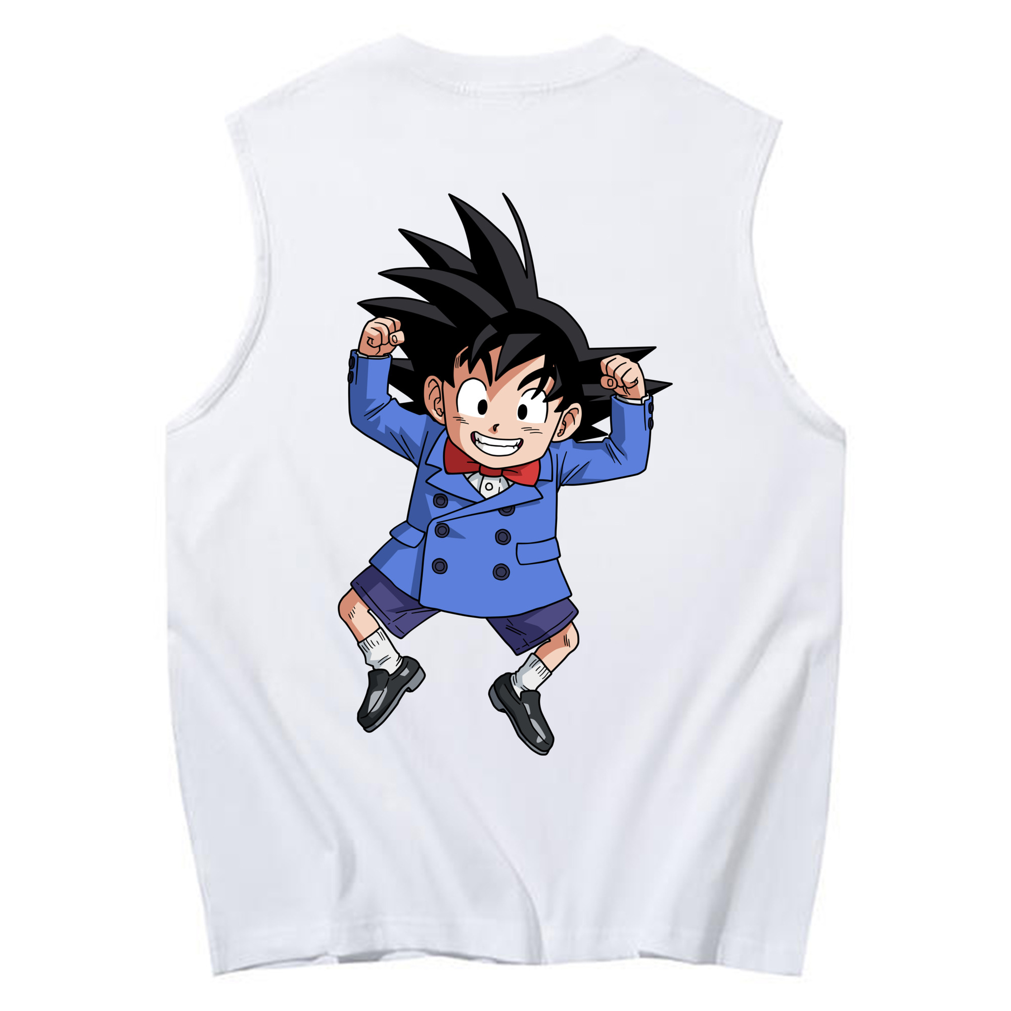 （画像用） ドラゴンボール 孫悟空（そん ごくう）Son Goku カカロット DRAGON BALL Kakarotto コットン100％タンクトップ（背面プリント）
