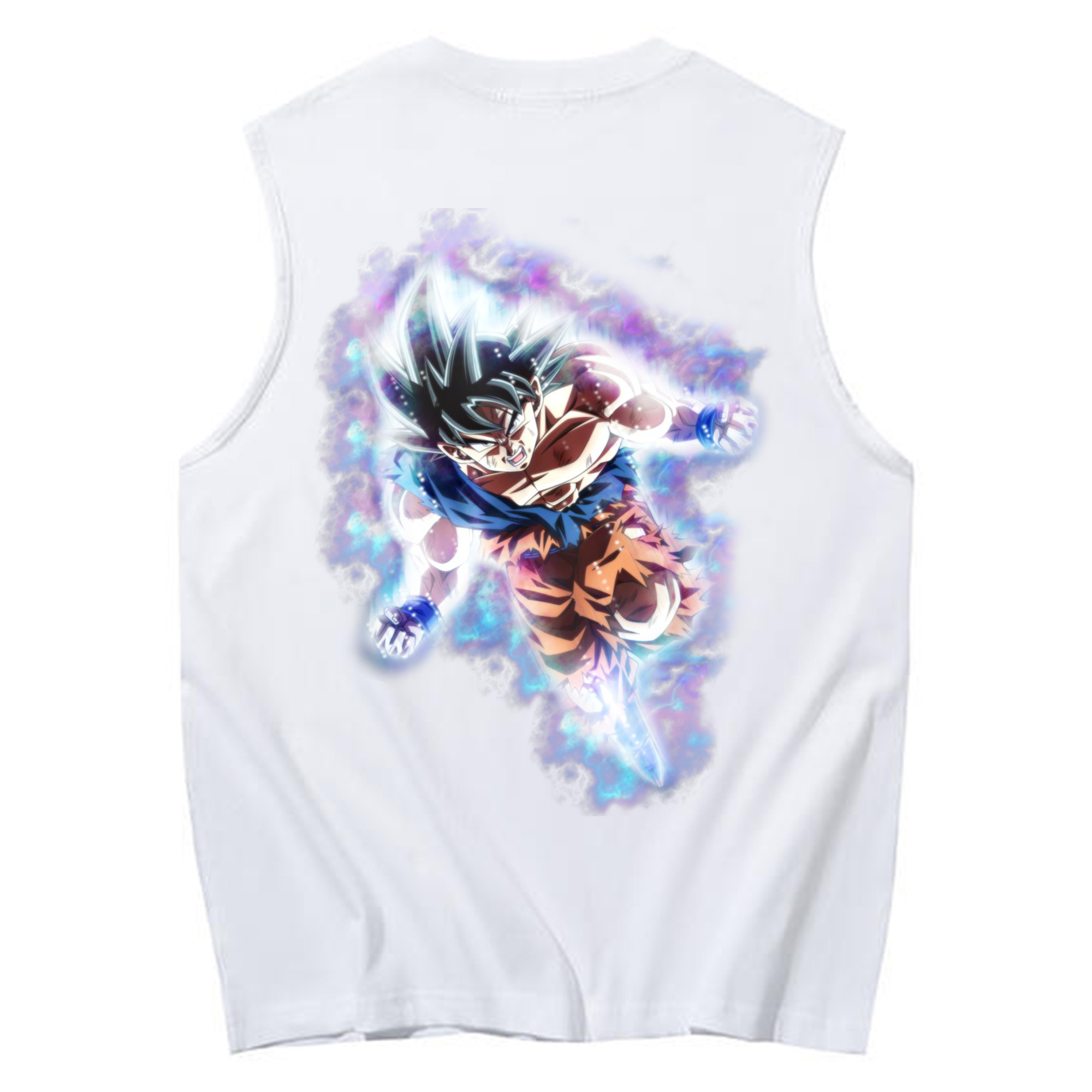 （画像用） ドラゴンボール 孫悟空（そん ごくう）Son Goku カカロット DRAGON BALL Kakarotto コットン100％タンクトップ（背面プリント）