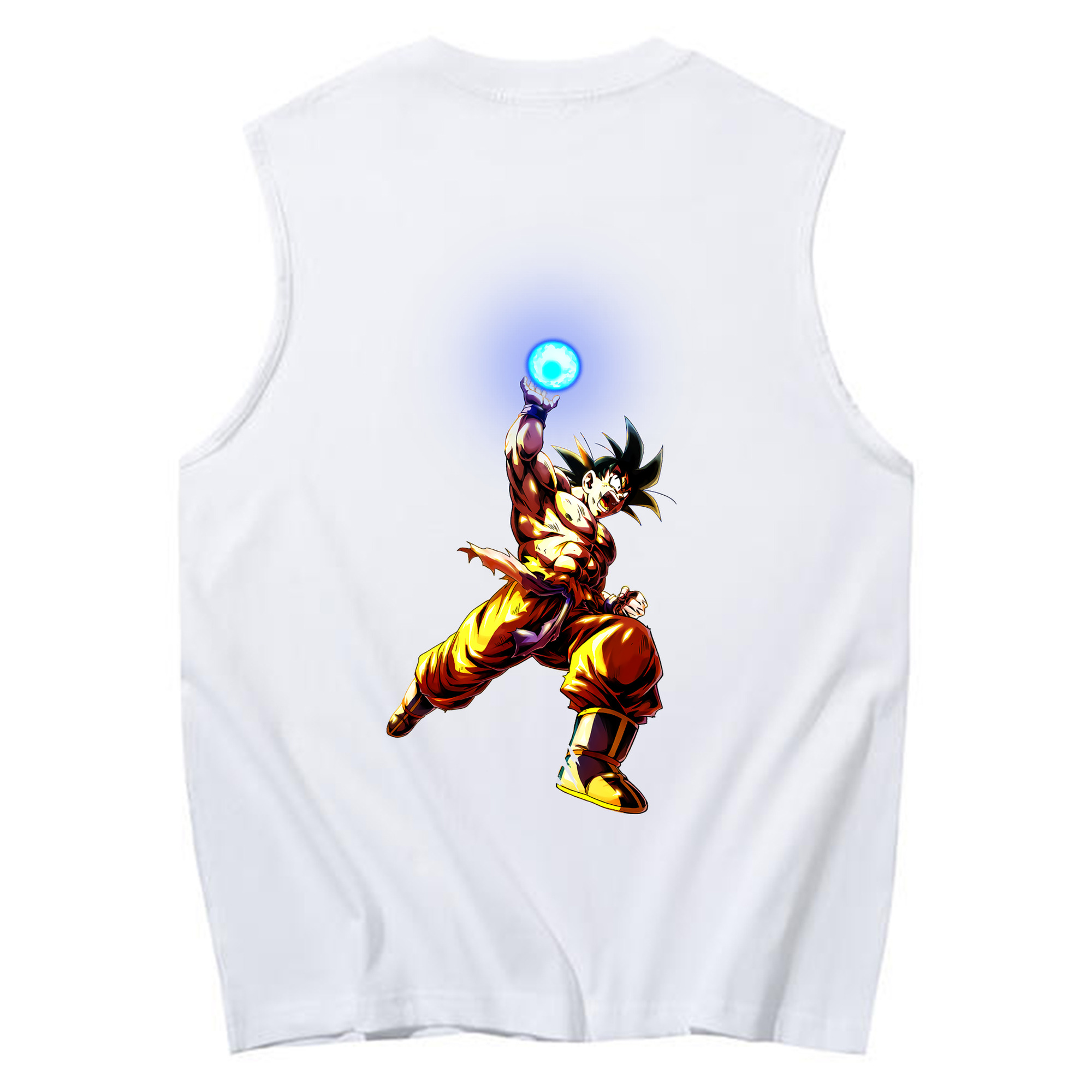 （画像用） ドラゴンボール 孫悟空（そん ごくう）Son Goku カカロット DRAGON BALL Kakarotto コットン100％タンクトップ（背面プリント）