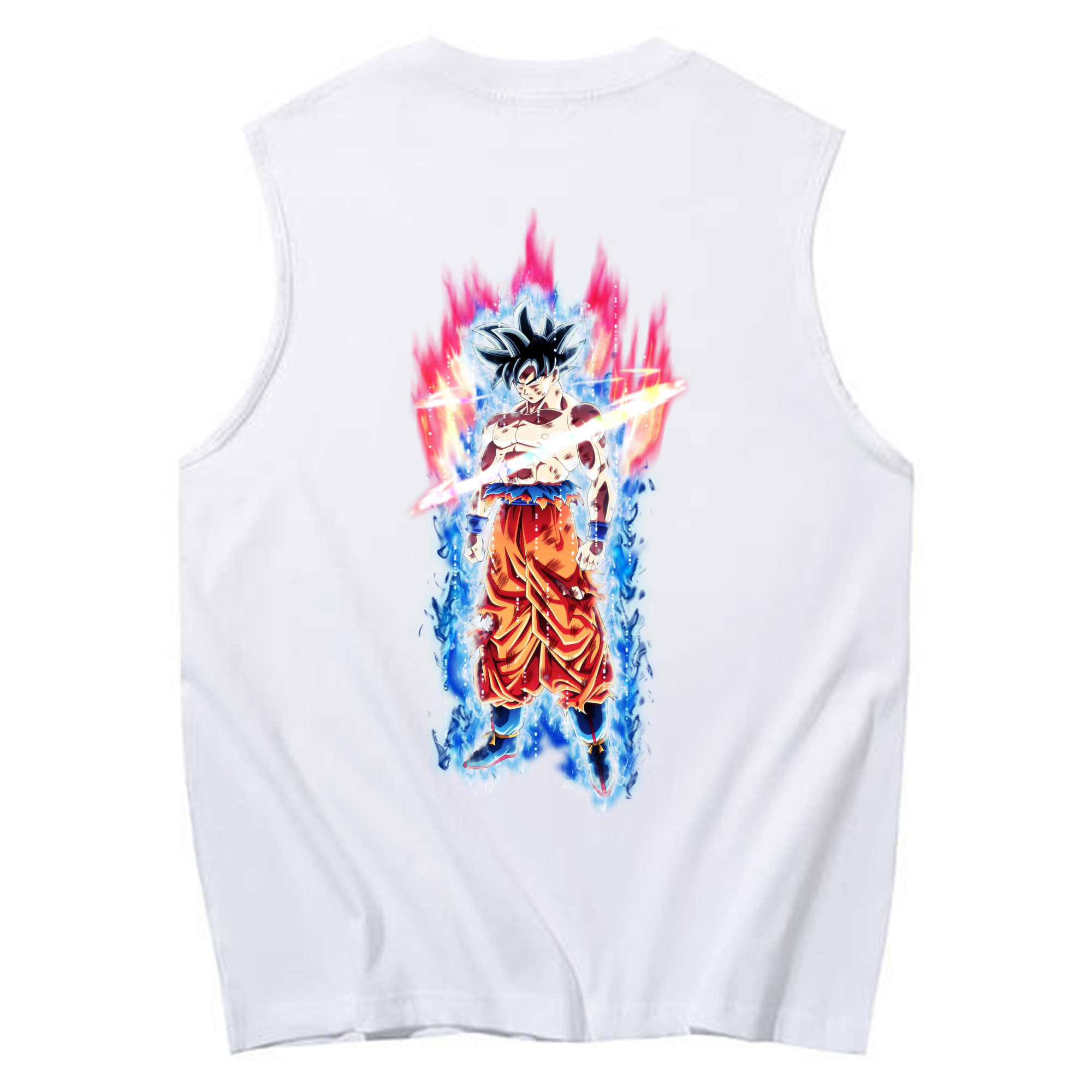 （画像用） ドラゴンボール 孫悟空（そん ごくう）Son Goku カカロット DRAGON BALL Kakarotto コットン100％タンクトップ（背面プリント）